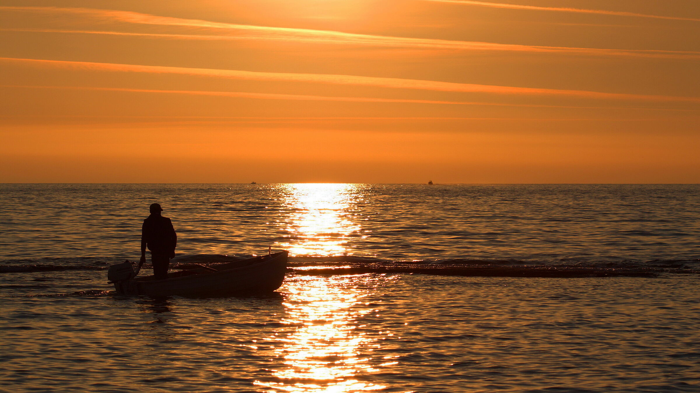 Pescatore al tramonto...