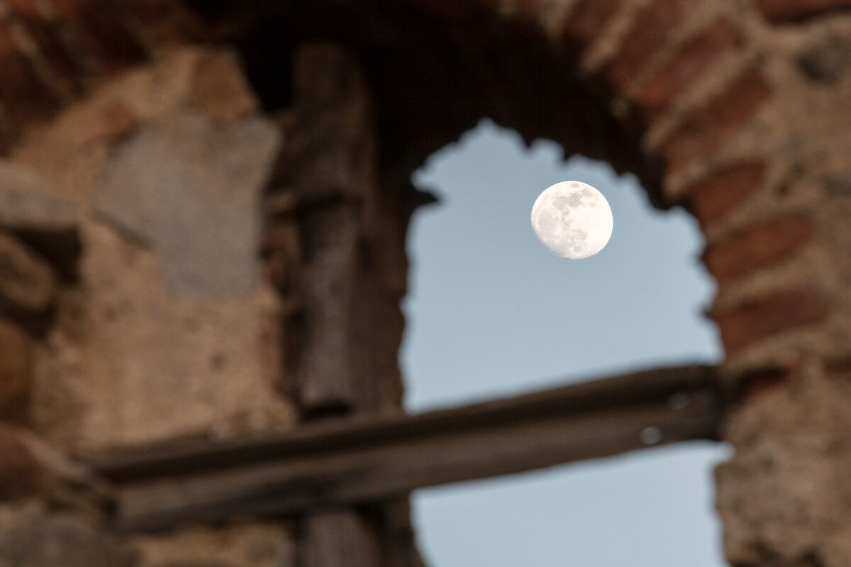 Moon at the window...