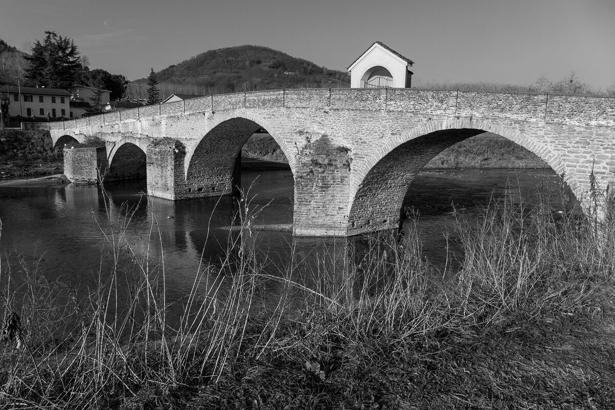The Romanesque bridge of Bormida Monastery...
