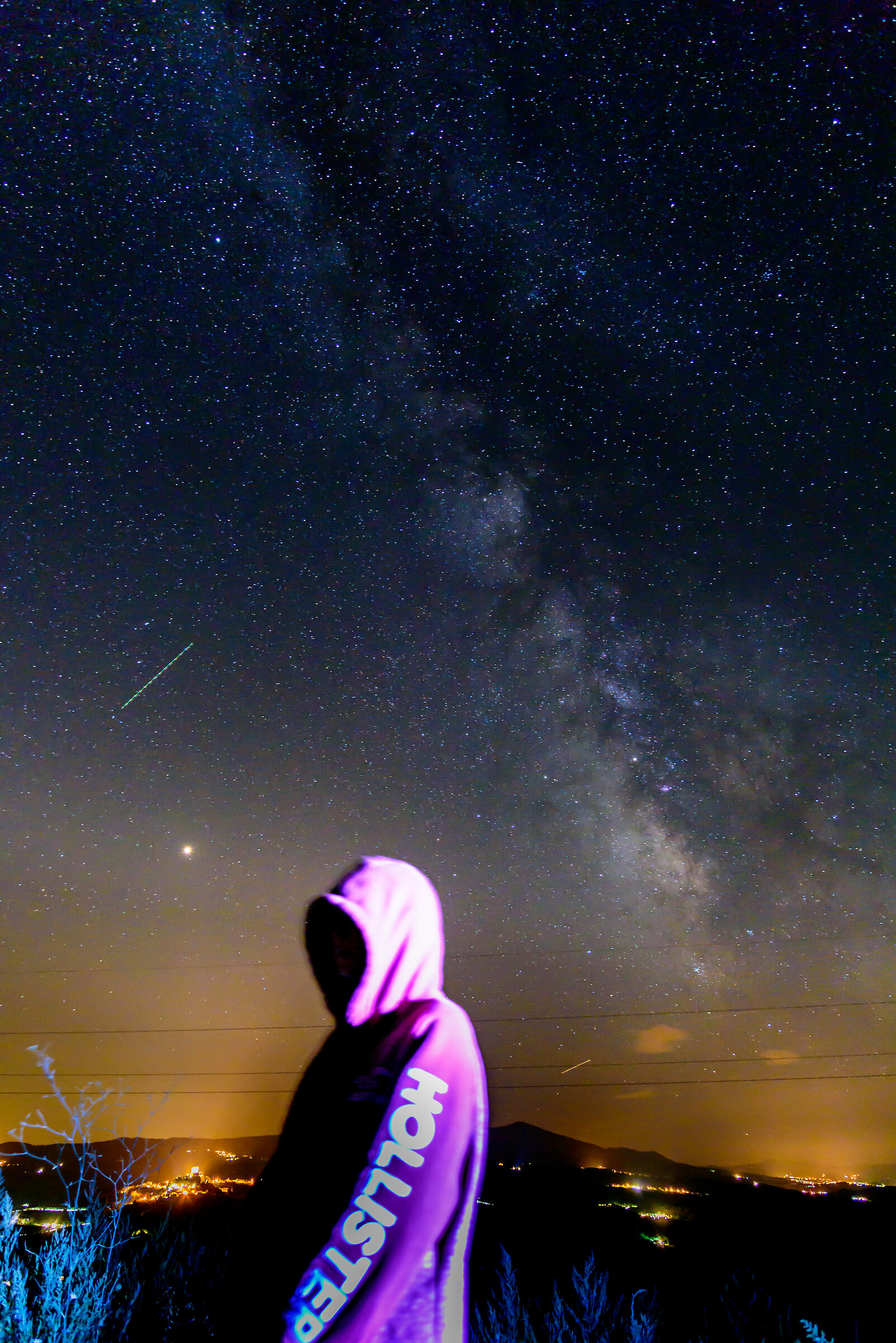 Milky Way (S. Quirico d'orcia) with my daughter...
