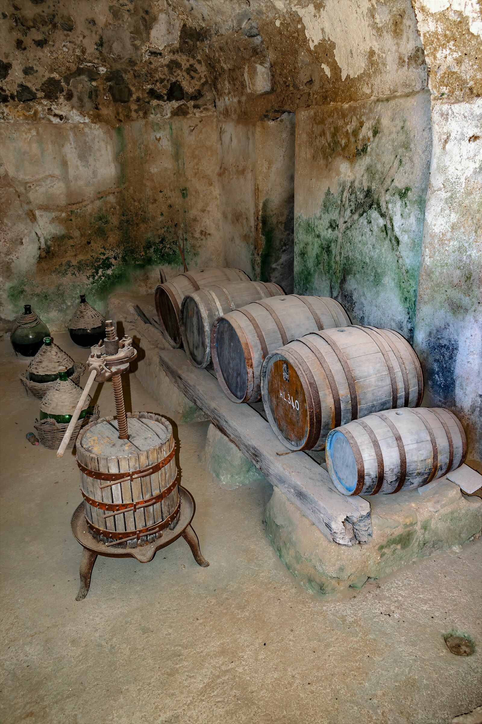 The cellar of the castle...