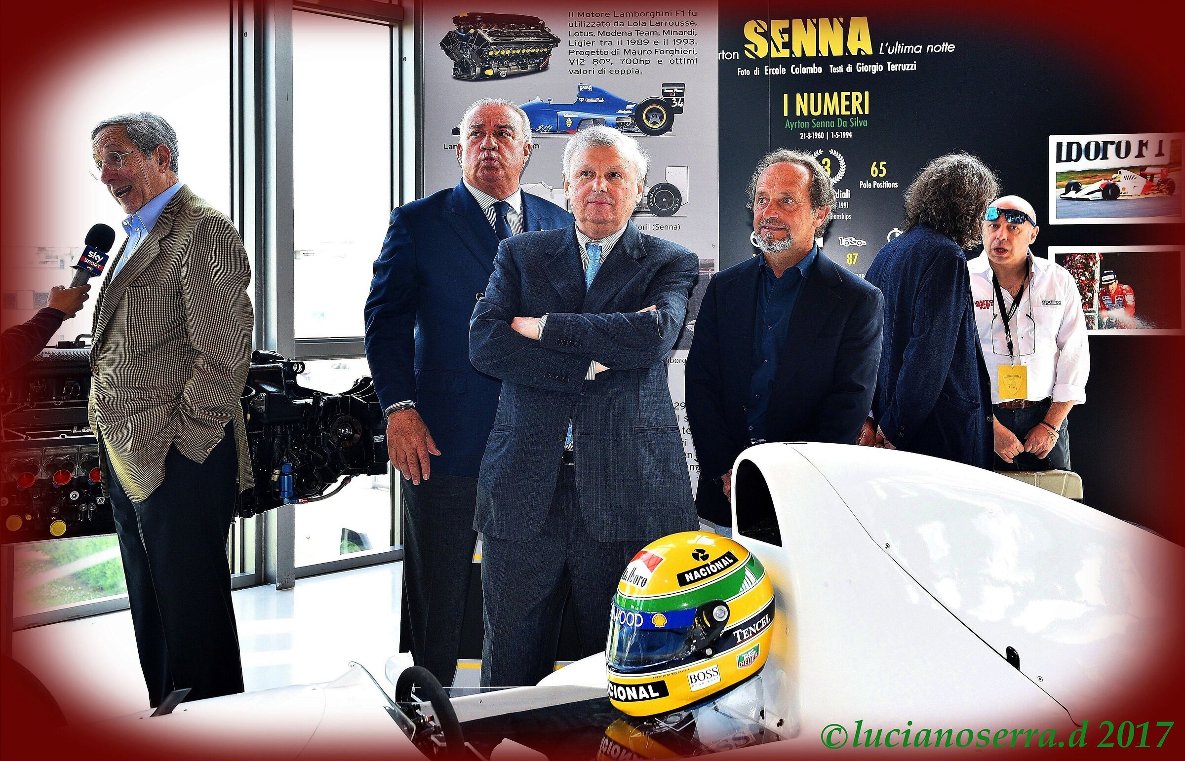 At the inauguration of... Ayrton Senna: The last night...