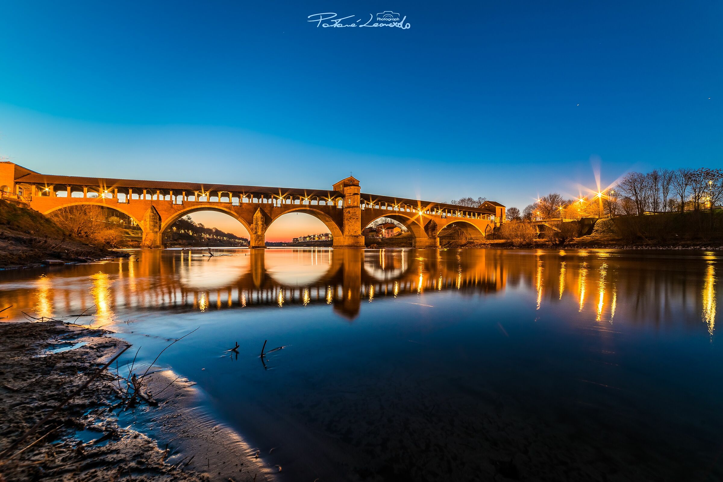 Covered Bridge, Pavia-Lombardy ...