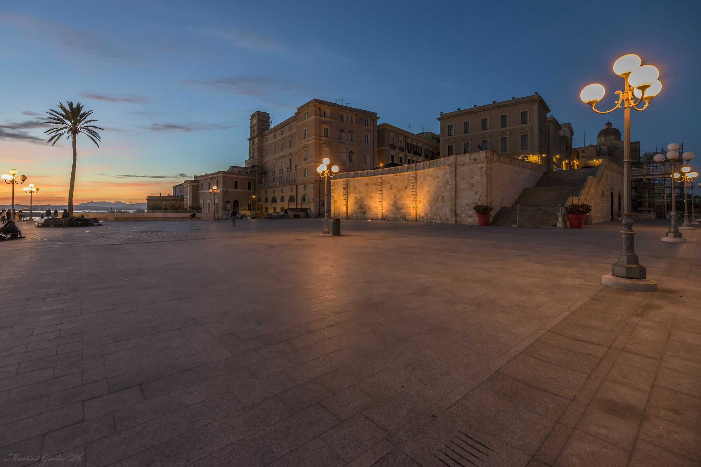 Cagliari Sunset at the bastion of San Remy...