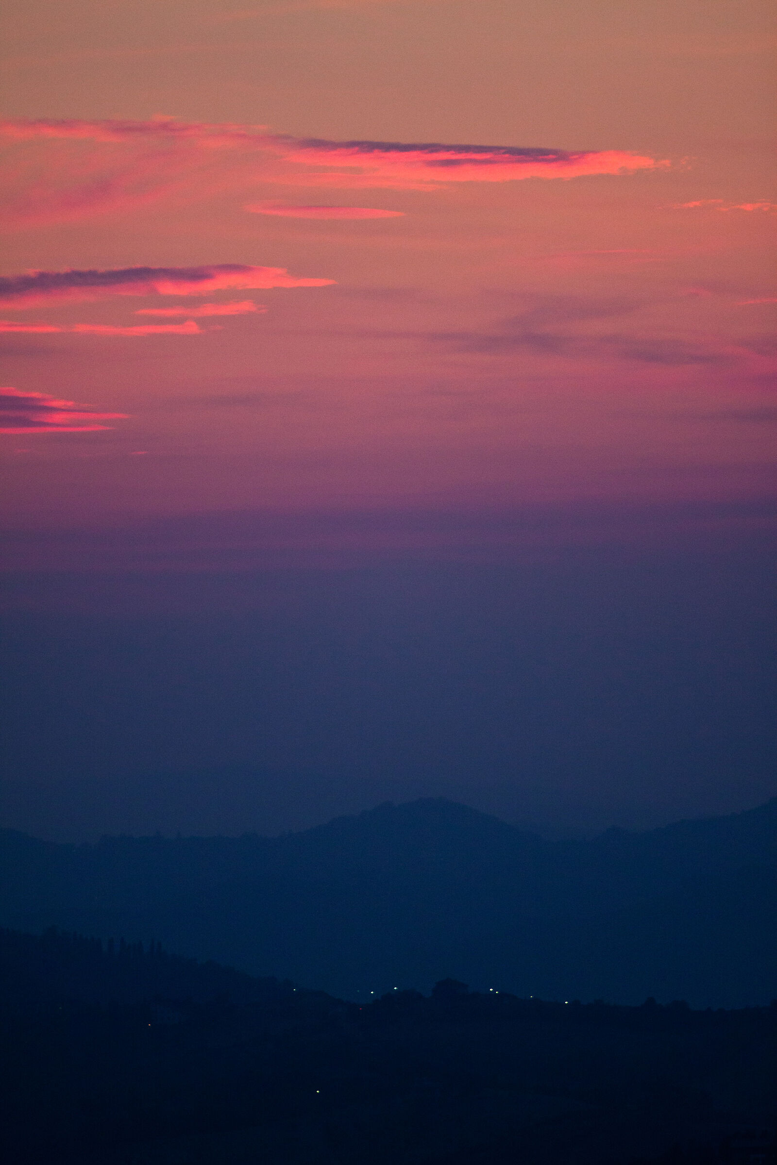 Sunset over Bologna Hills...