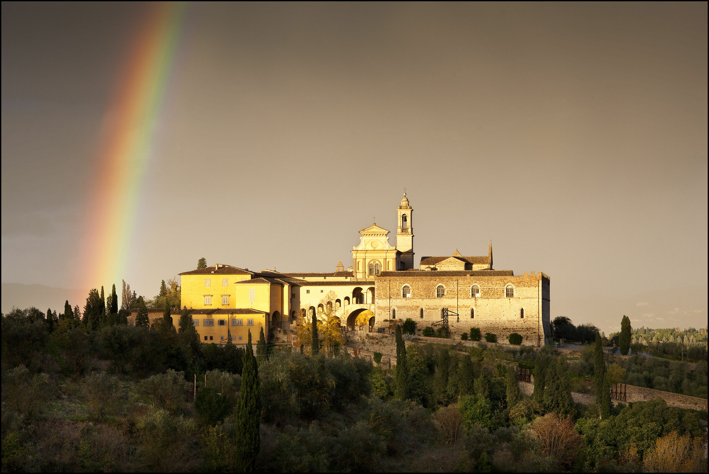 Arcobaleno sulla Certosa di Galluzzo...