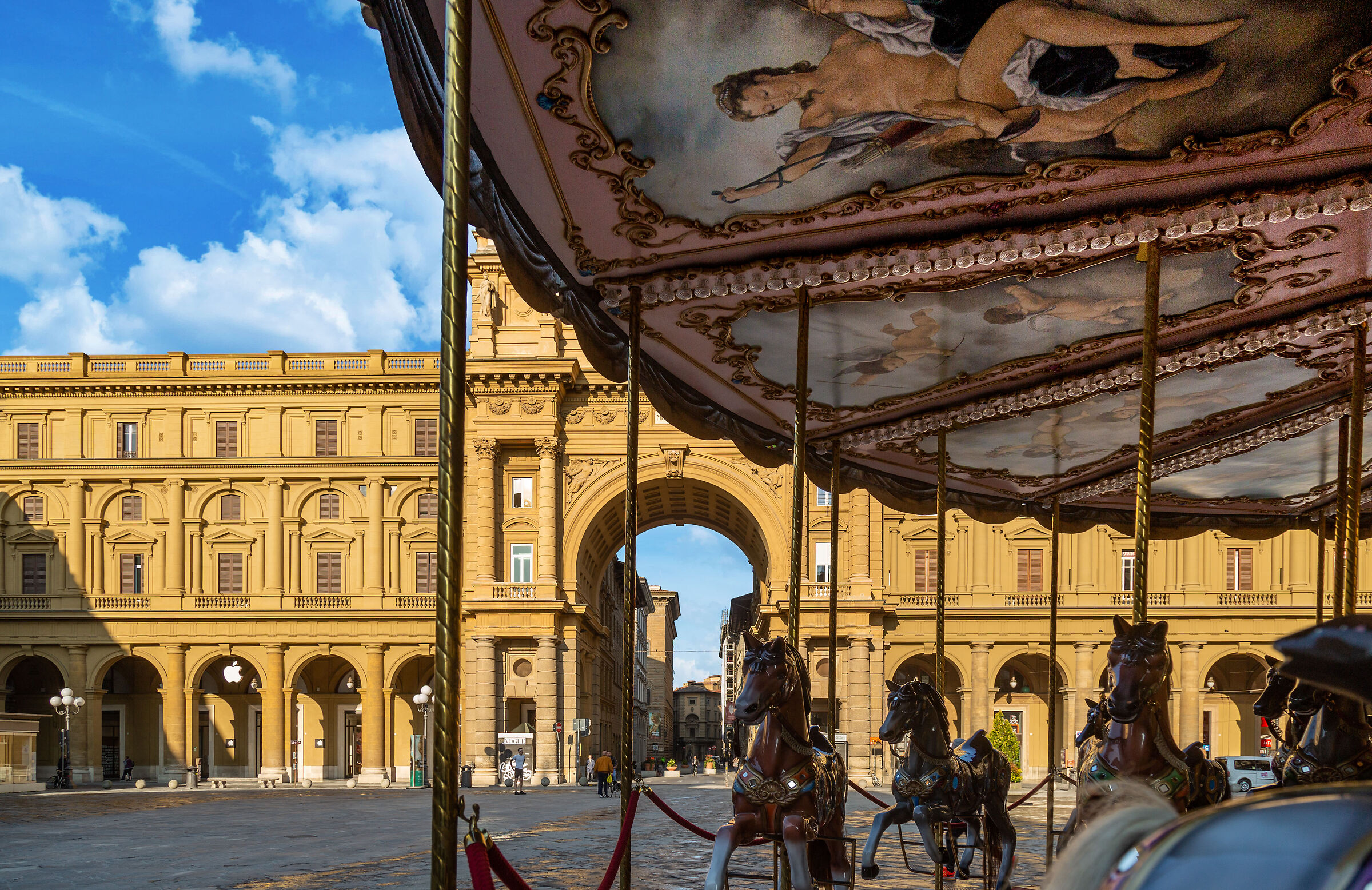 Republic Square with Carousel, Florence....