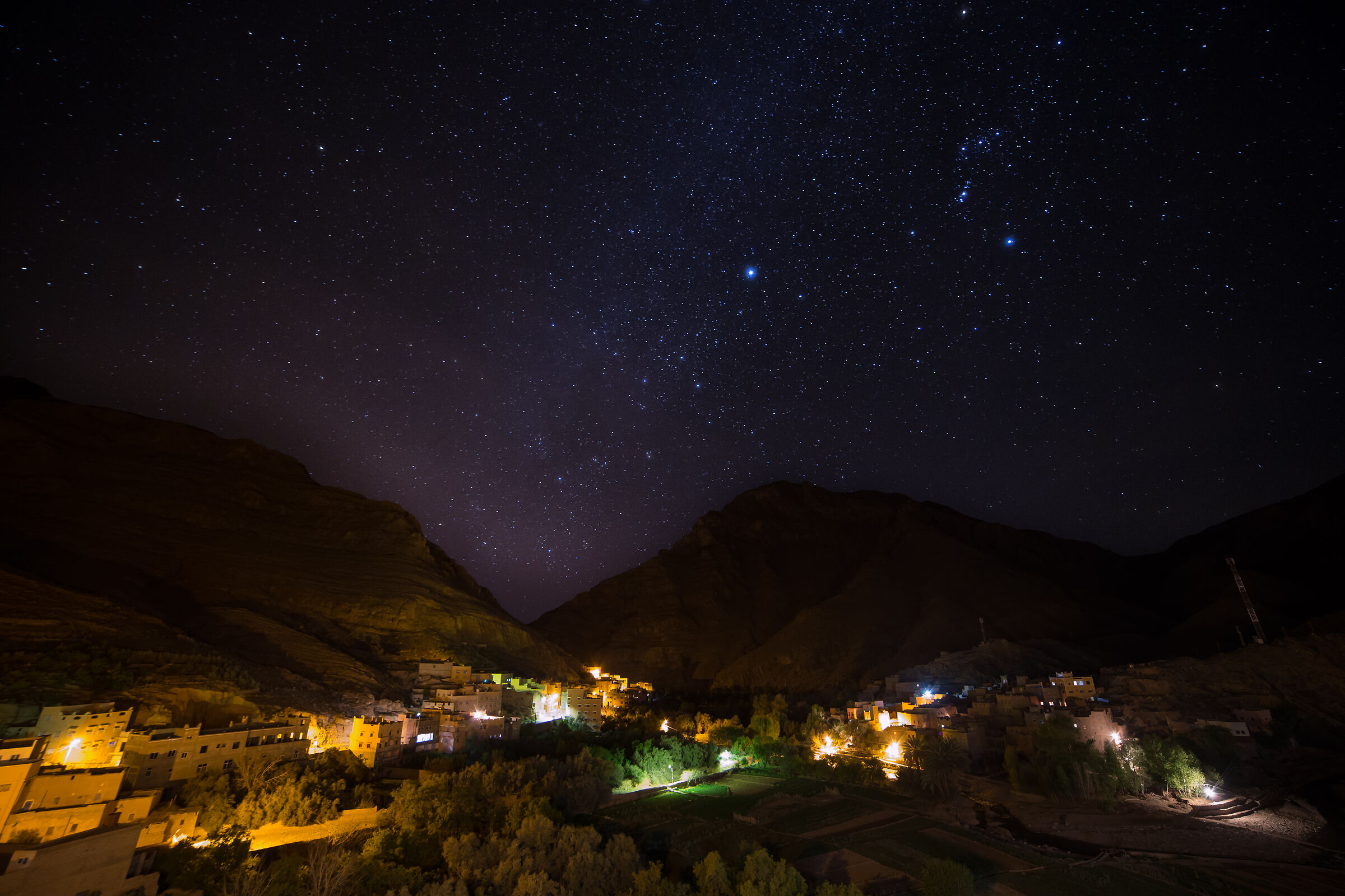 Notte stellata nelle Gorges du Todra...