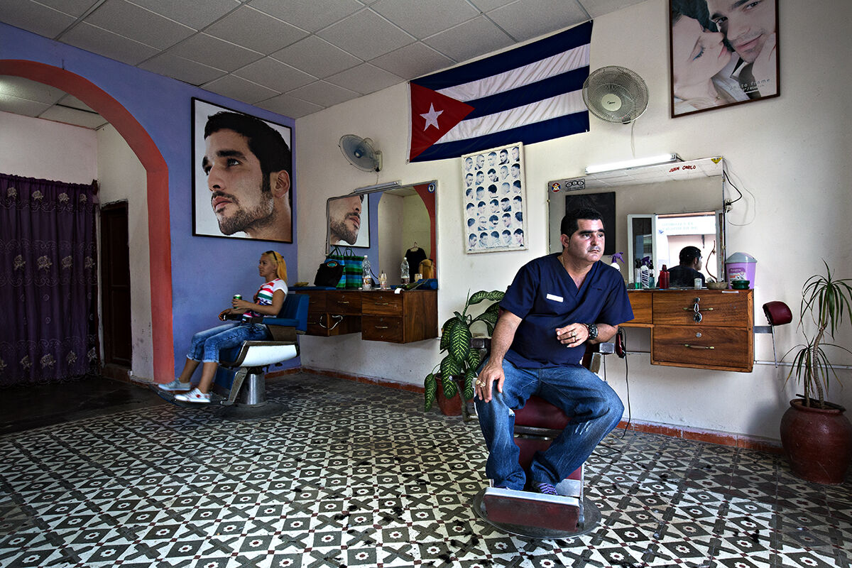 Barber, Trinidad, Cuba....