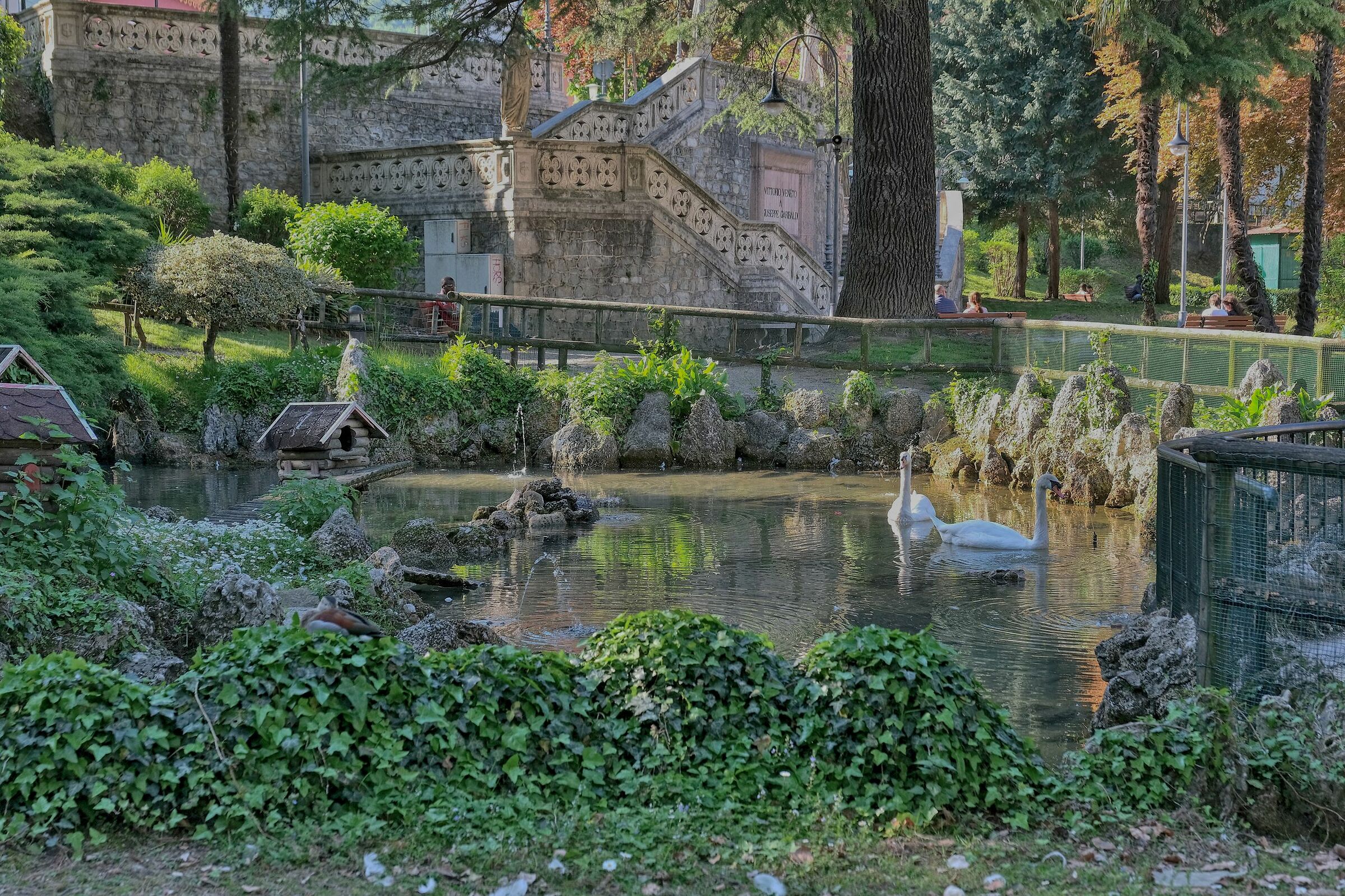 At The Parco di Vittorio Veneto....