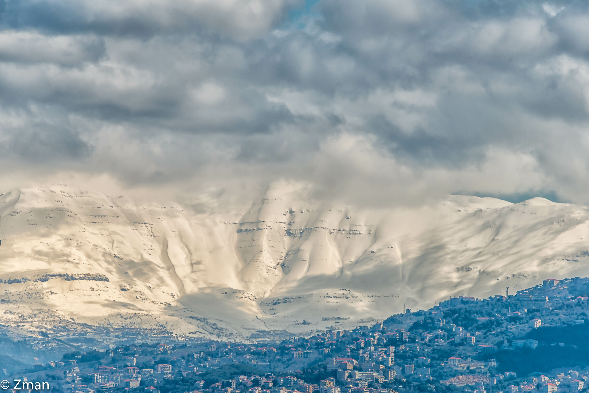 Sanine Mountain Covered with Snow...