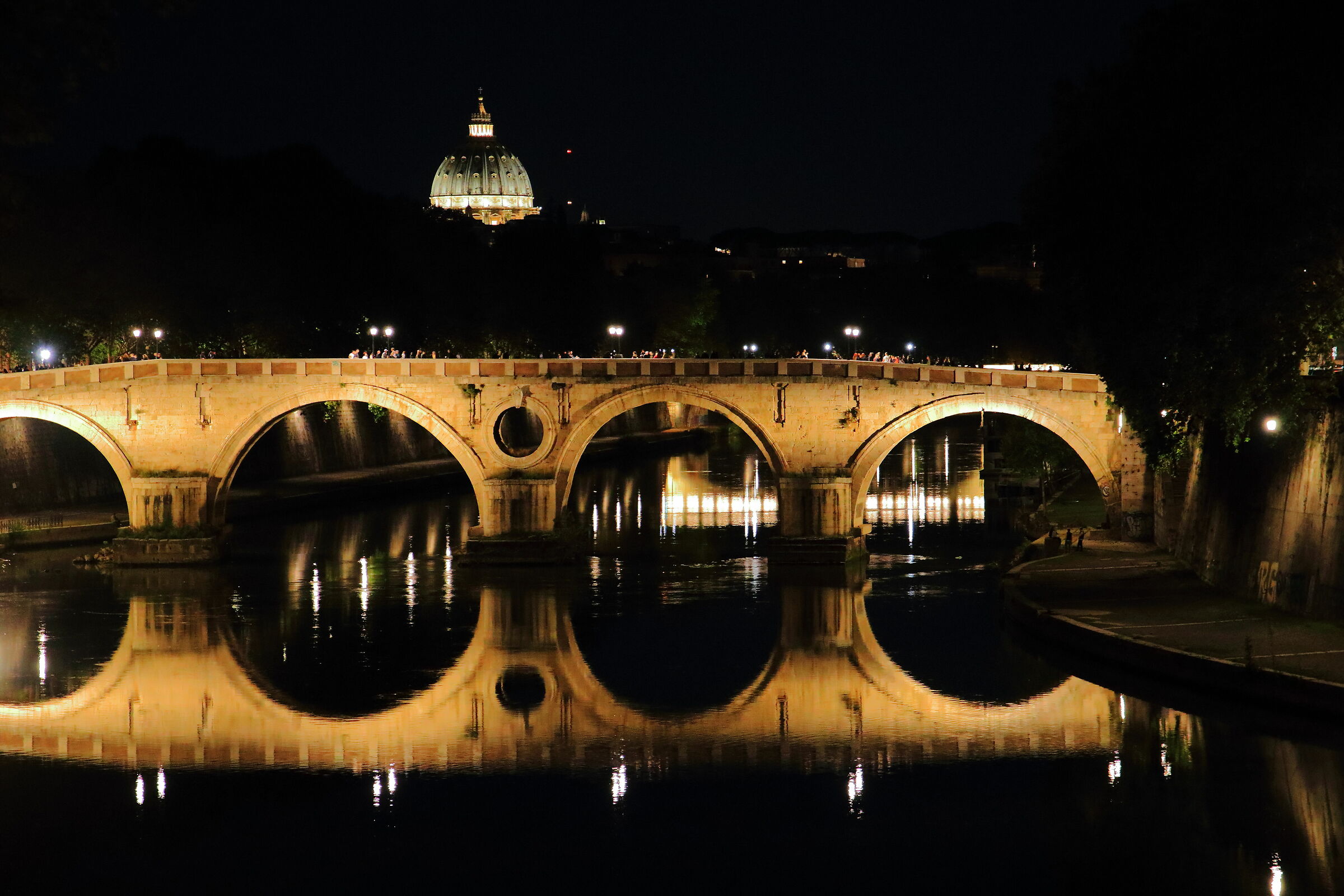 The reflected bridge...