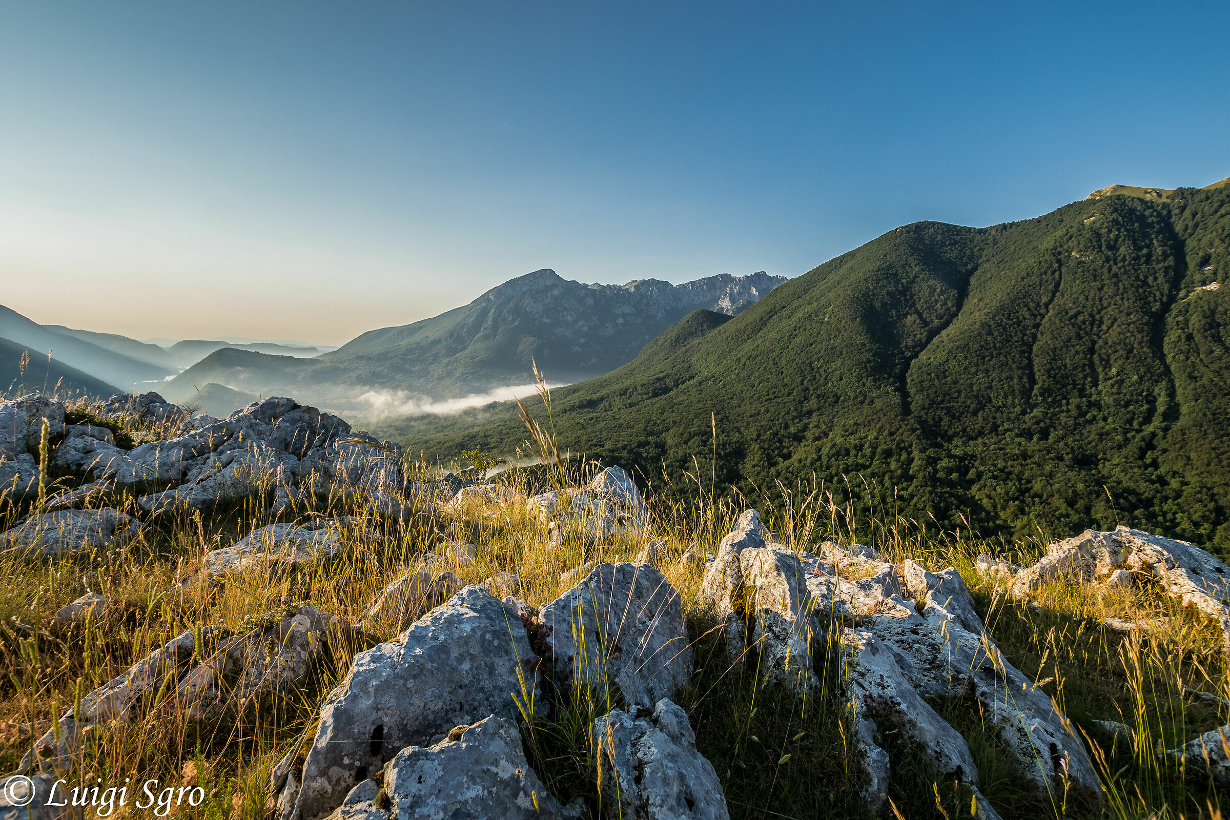 Panorama of the Abruzzo National Park of Lazio and Molise...