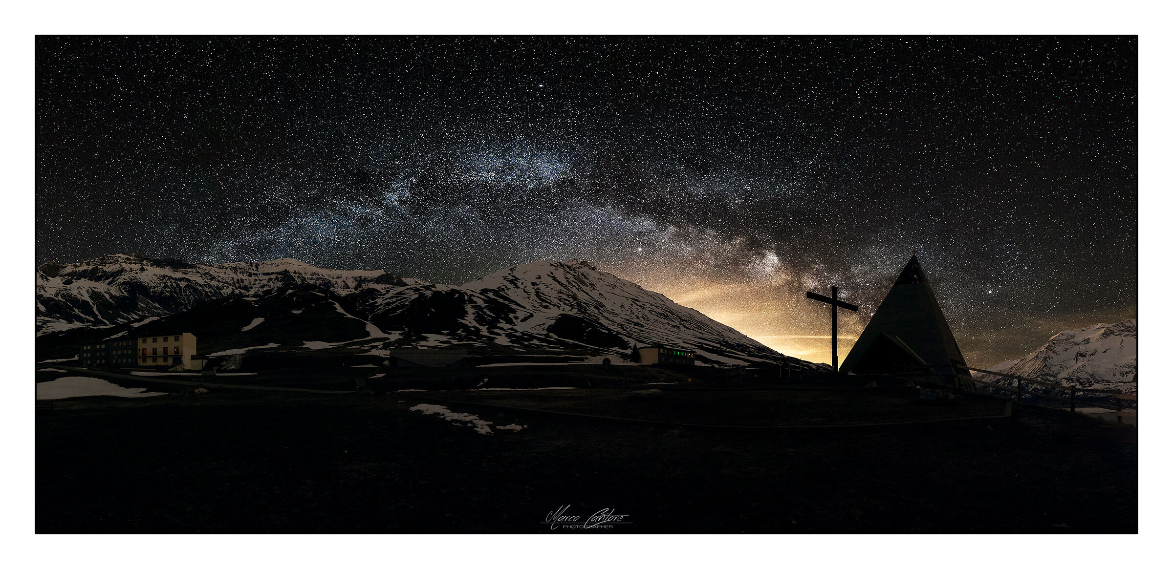 The Arch of the Milky Way from the hill of Moncenisio...
