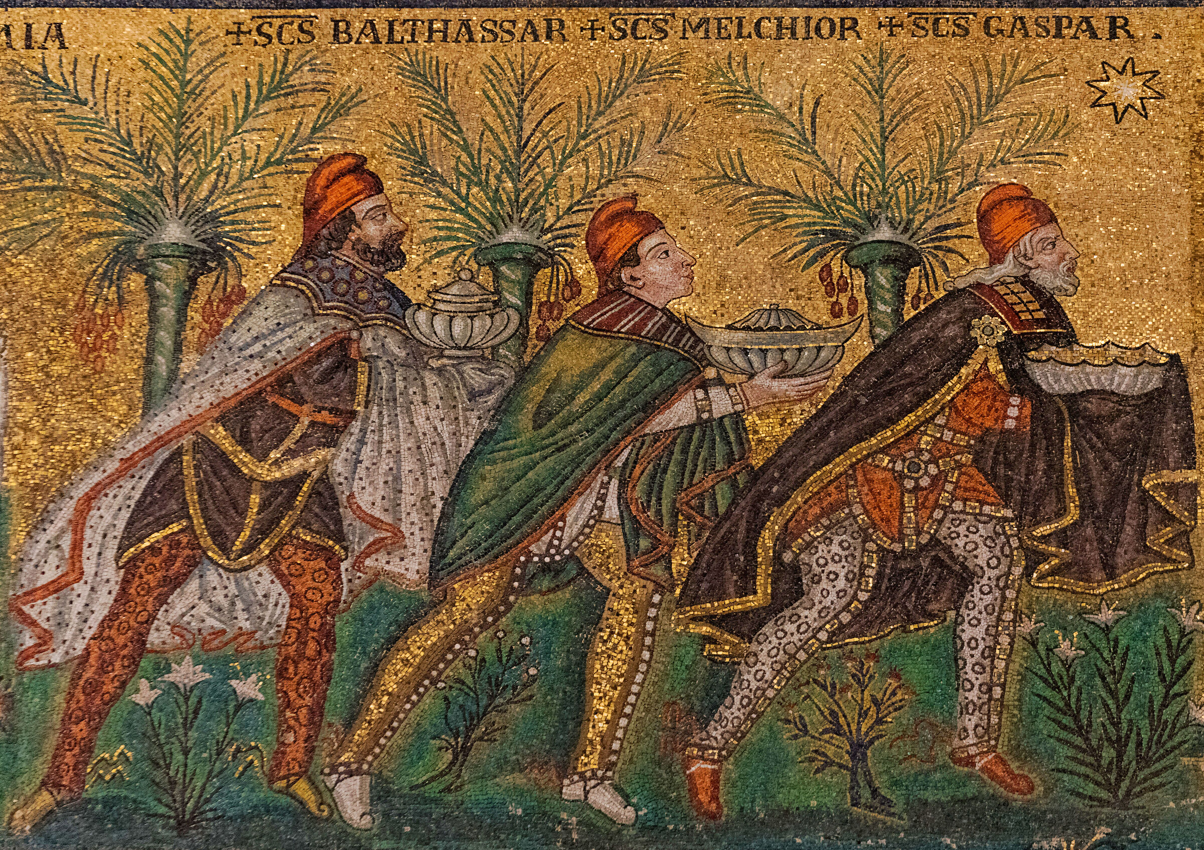 Mosaic of the Magi-Sant'Apollinare Nuovo, Ravenna...