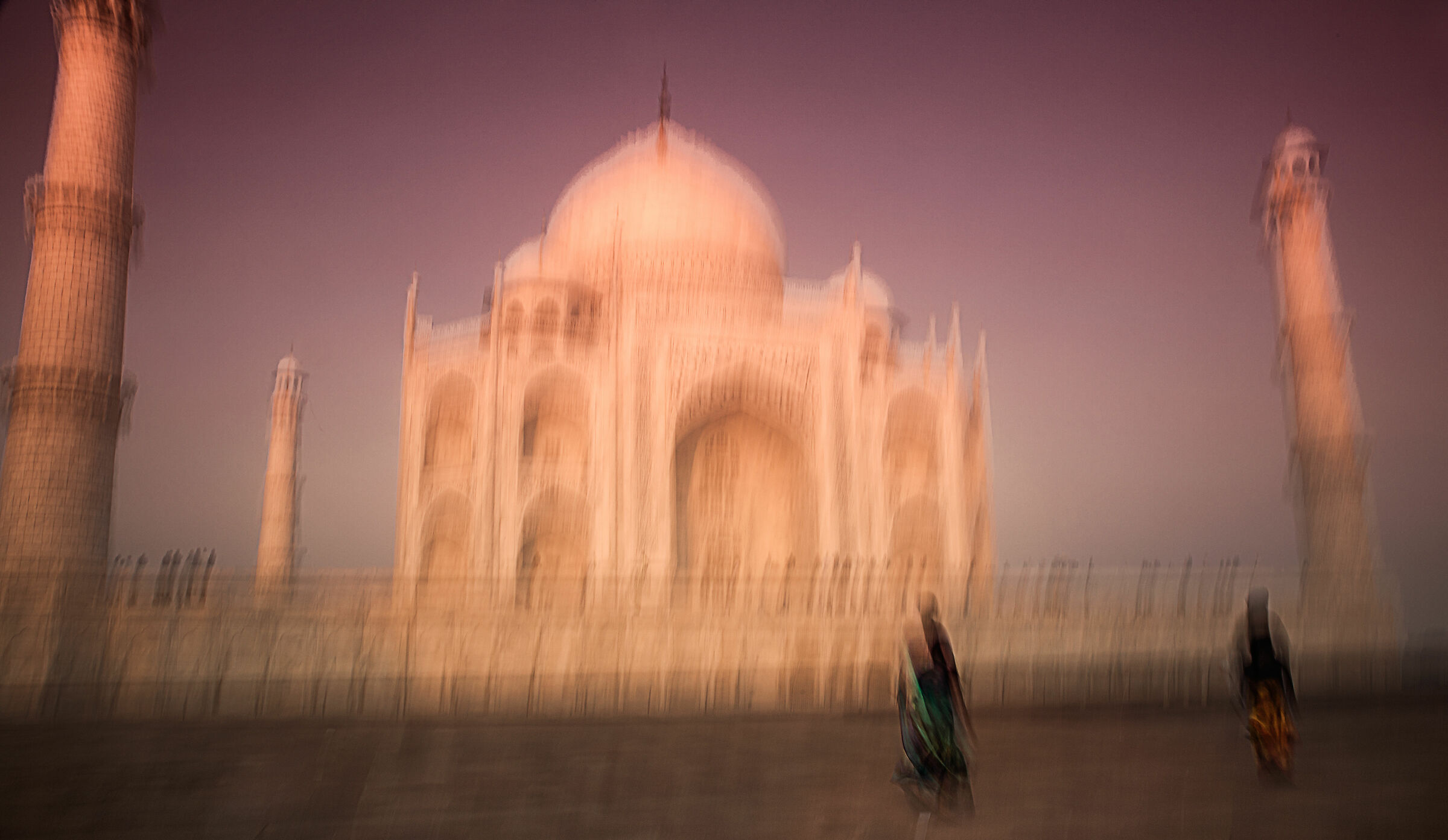 Impressions of Taj Mahal. Agra, 2018. ...