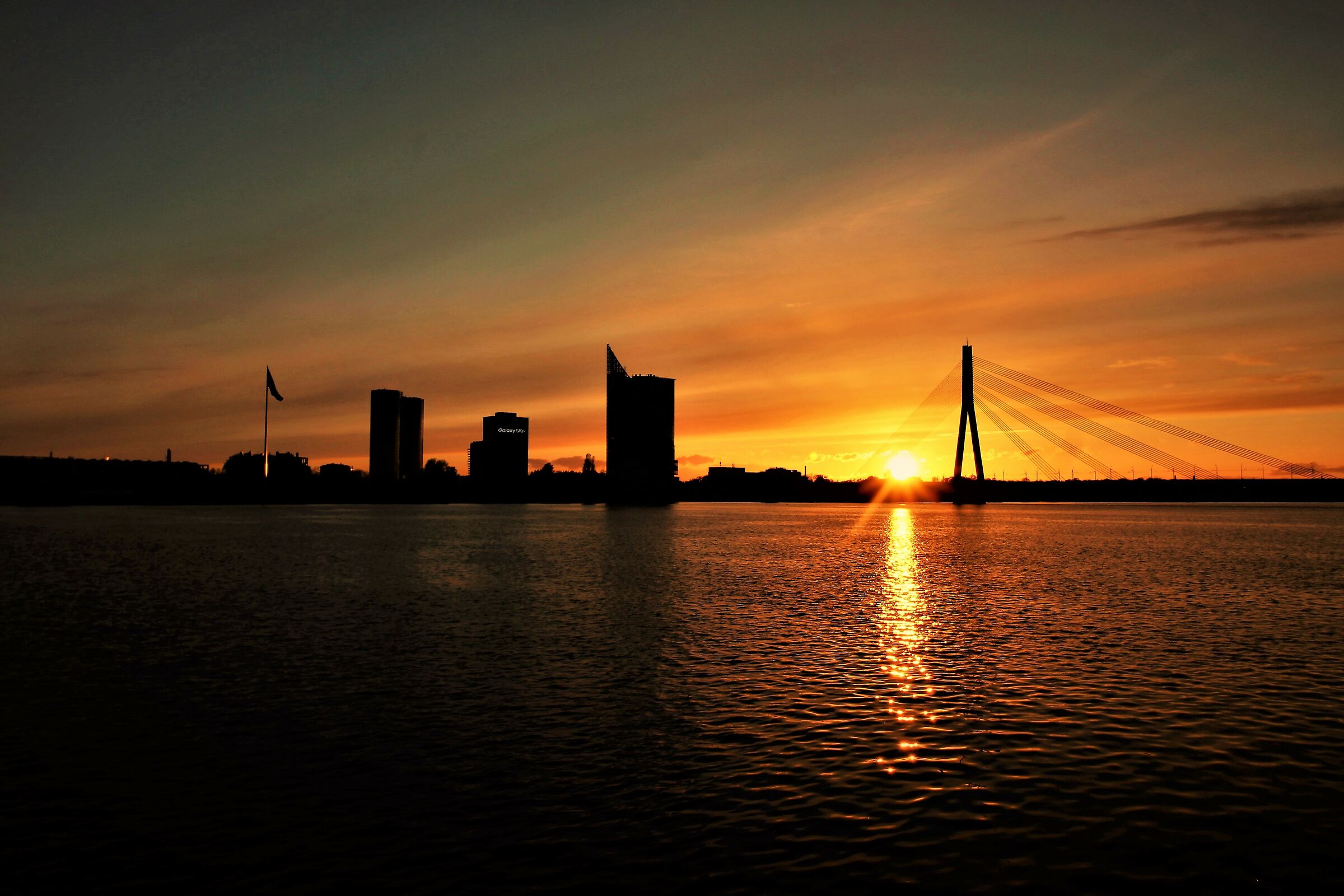 Sunset  Riga...