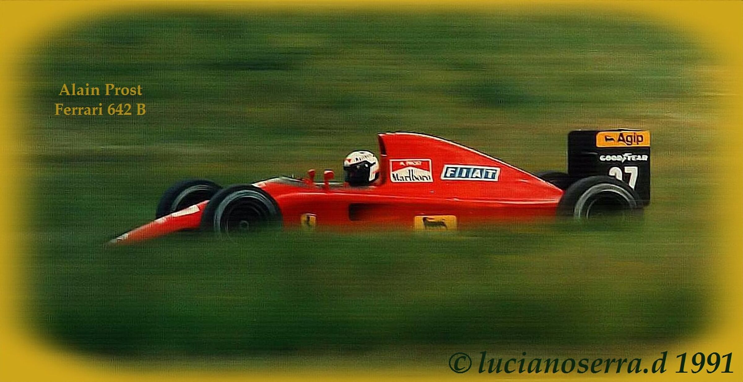 Alain Prost su Ferrari 642b 2 - 1991...