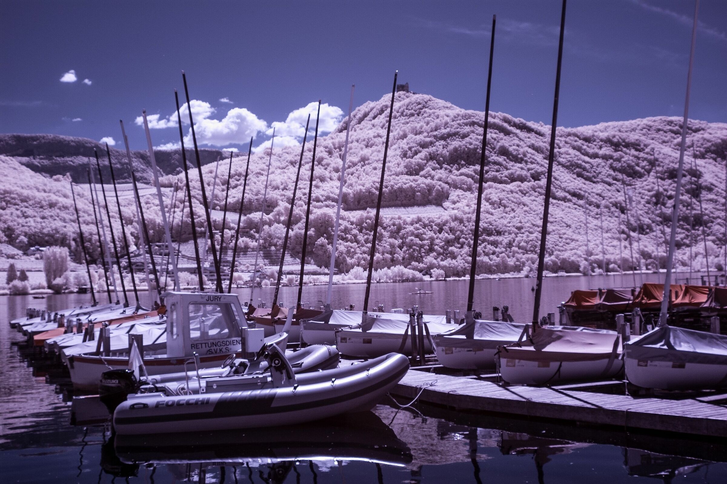 Landscape at Lake Kaltern with infrared light 3...