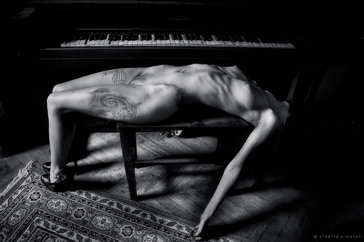 Piano lesson...