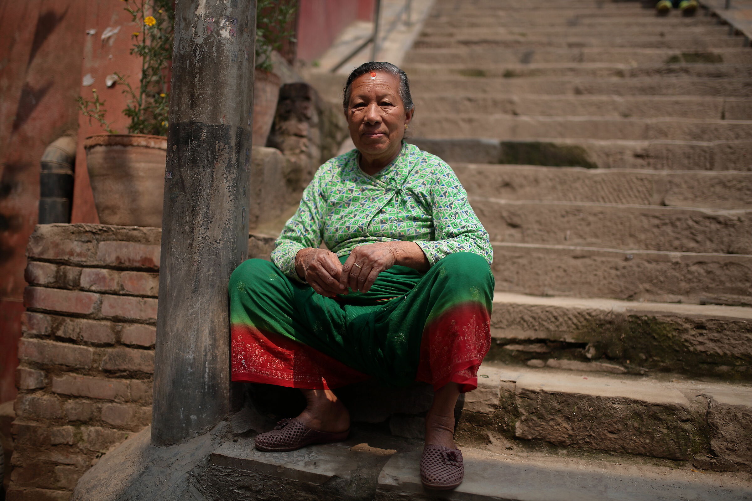 I magnifici colori degli abiti nepalesi...