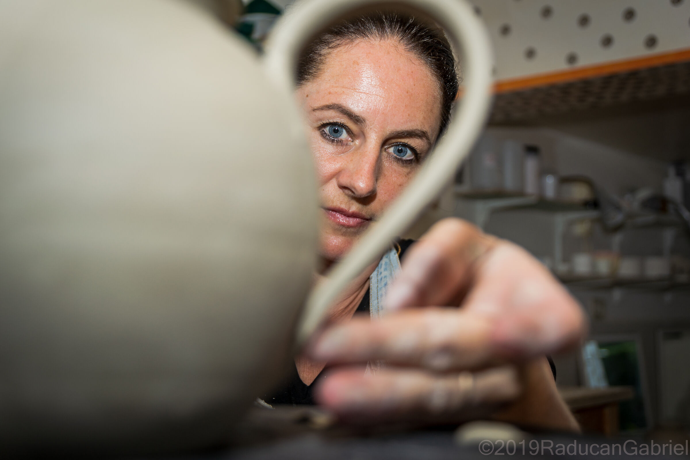 Portrait of a ceramicwoman... ...