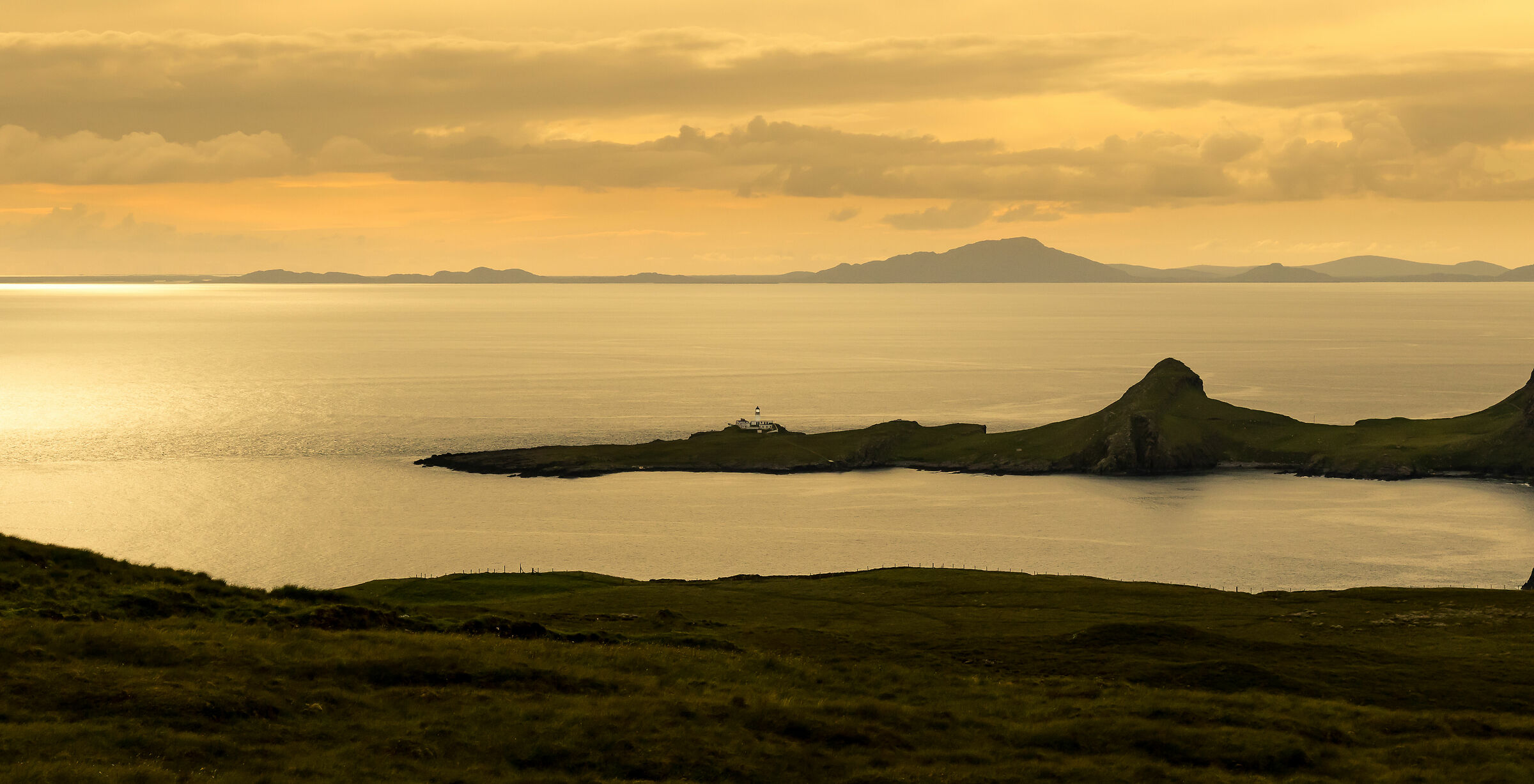 An unusual view of Neist Point...
