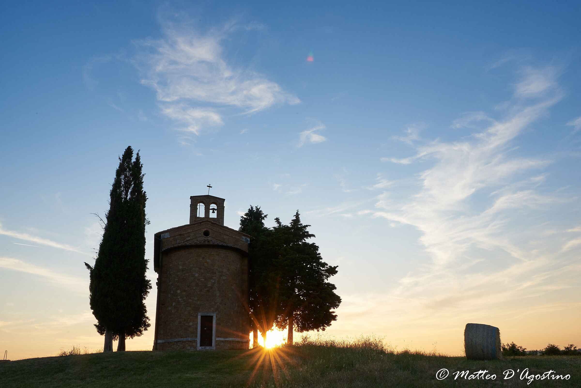 Sunset at Vitaleta Chapel...