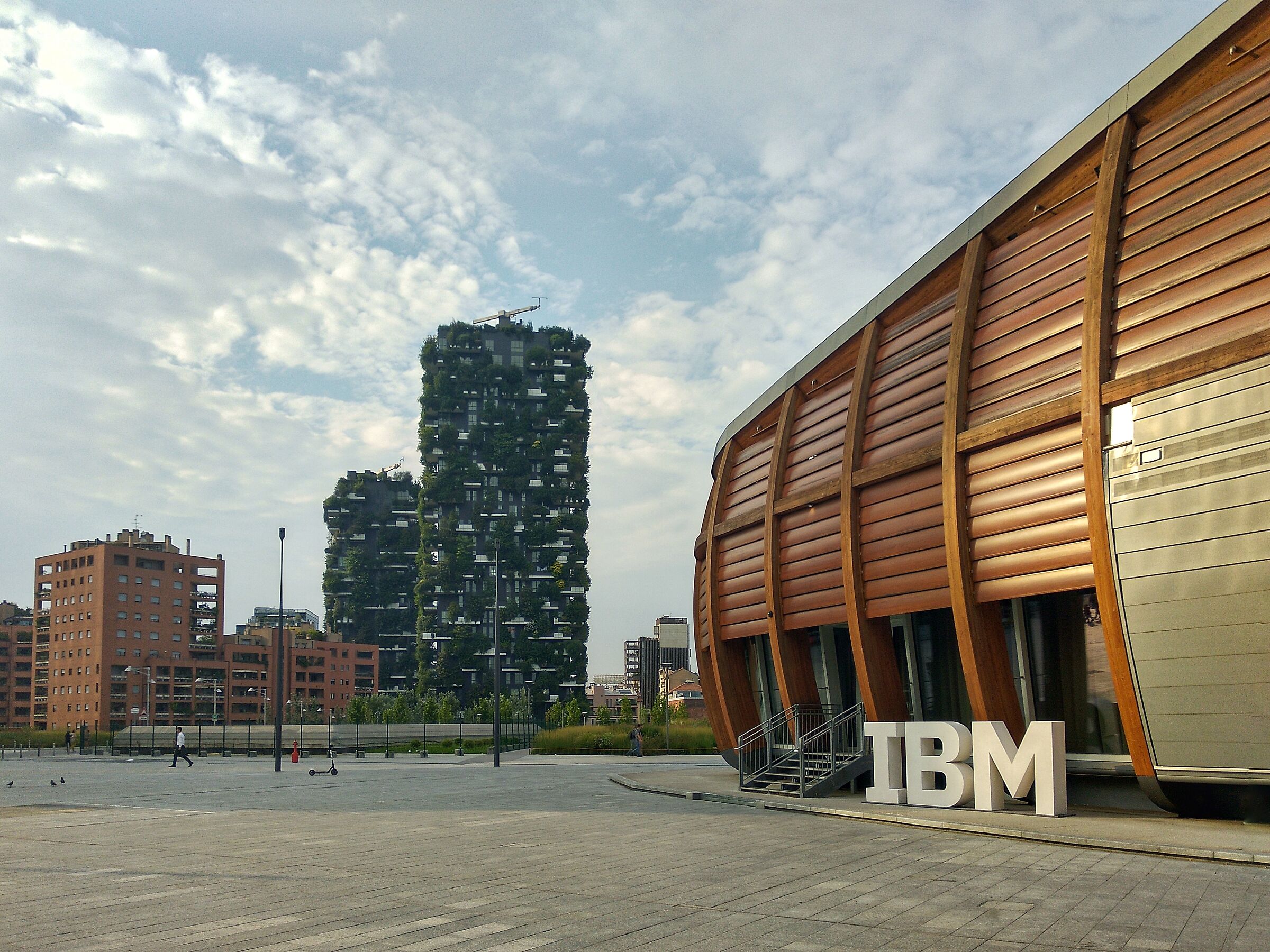 IBM studios and vertical garden...