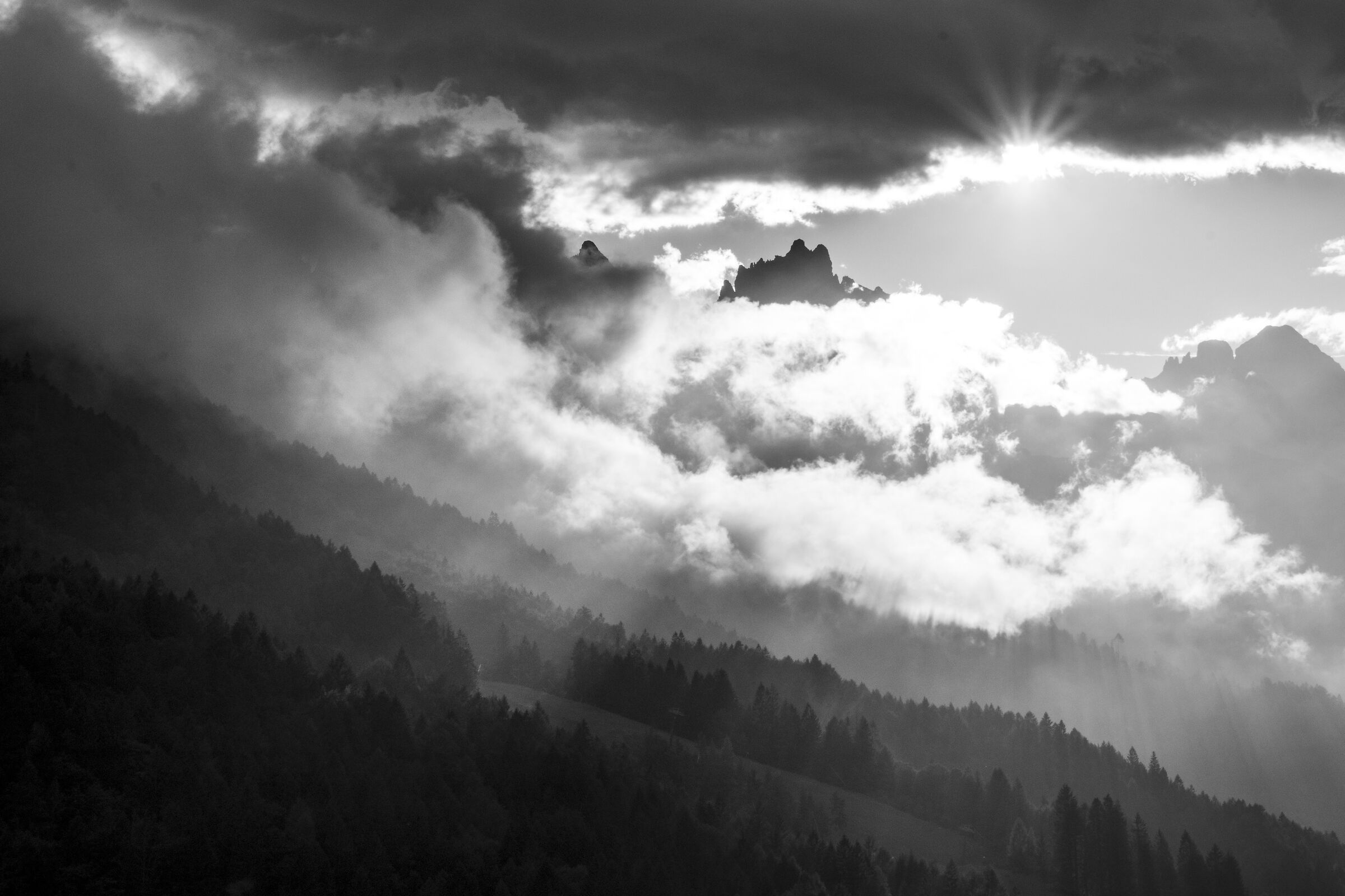 Dolomites Friulane at sunset...