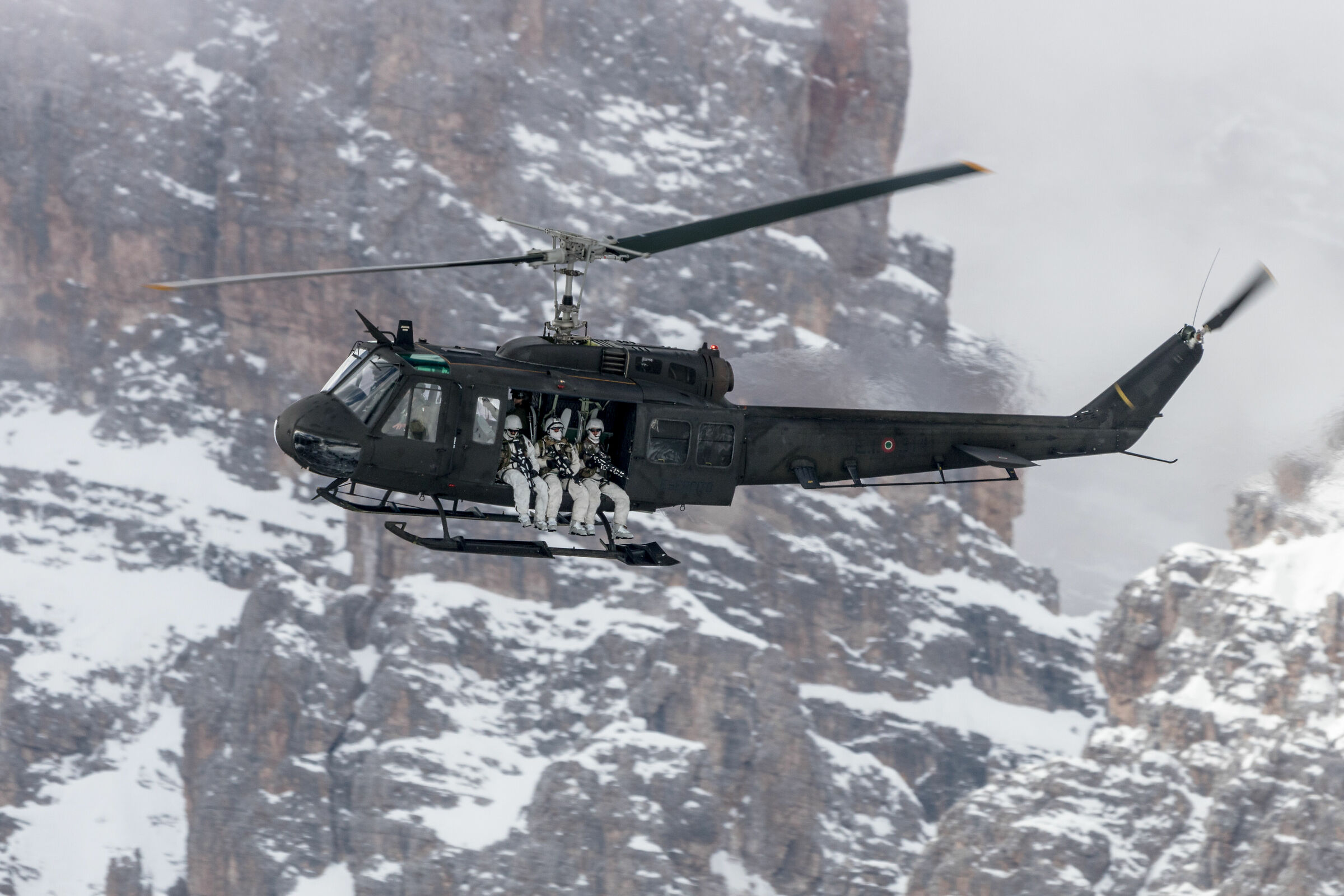 alpine helicopters and mountains...