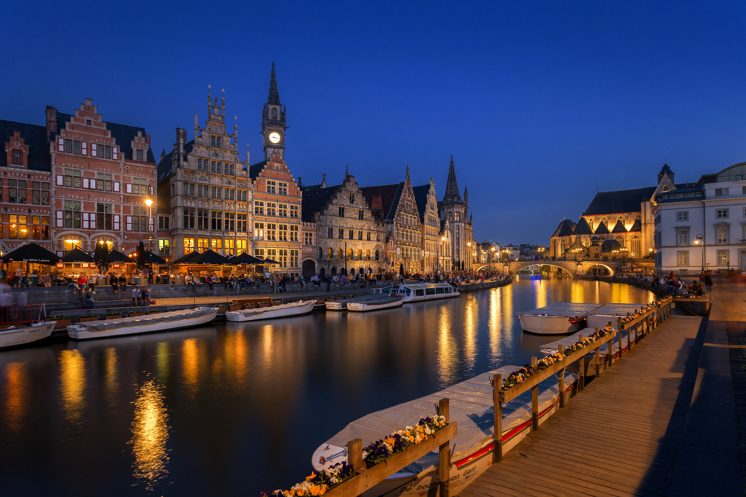 Blue hour on Ghent...