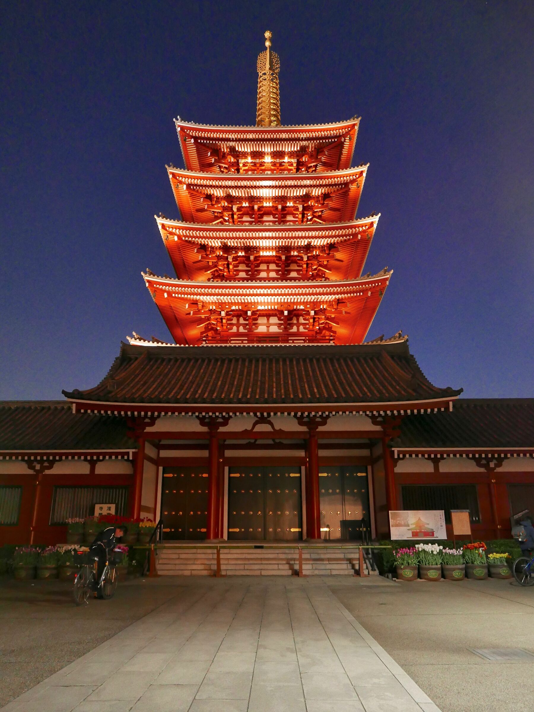 Pagoda by night - Asakusa...
