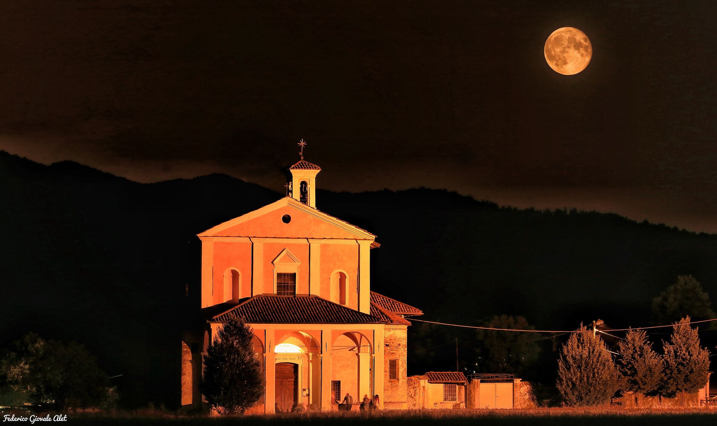 Madonna of bussone and Full Moon Church...