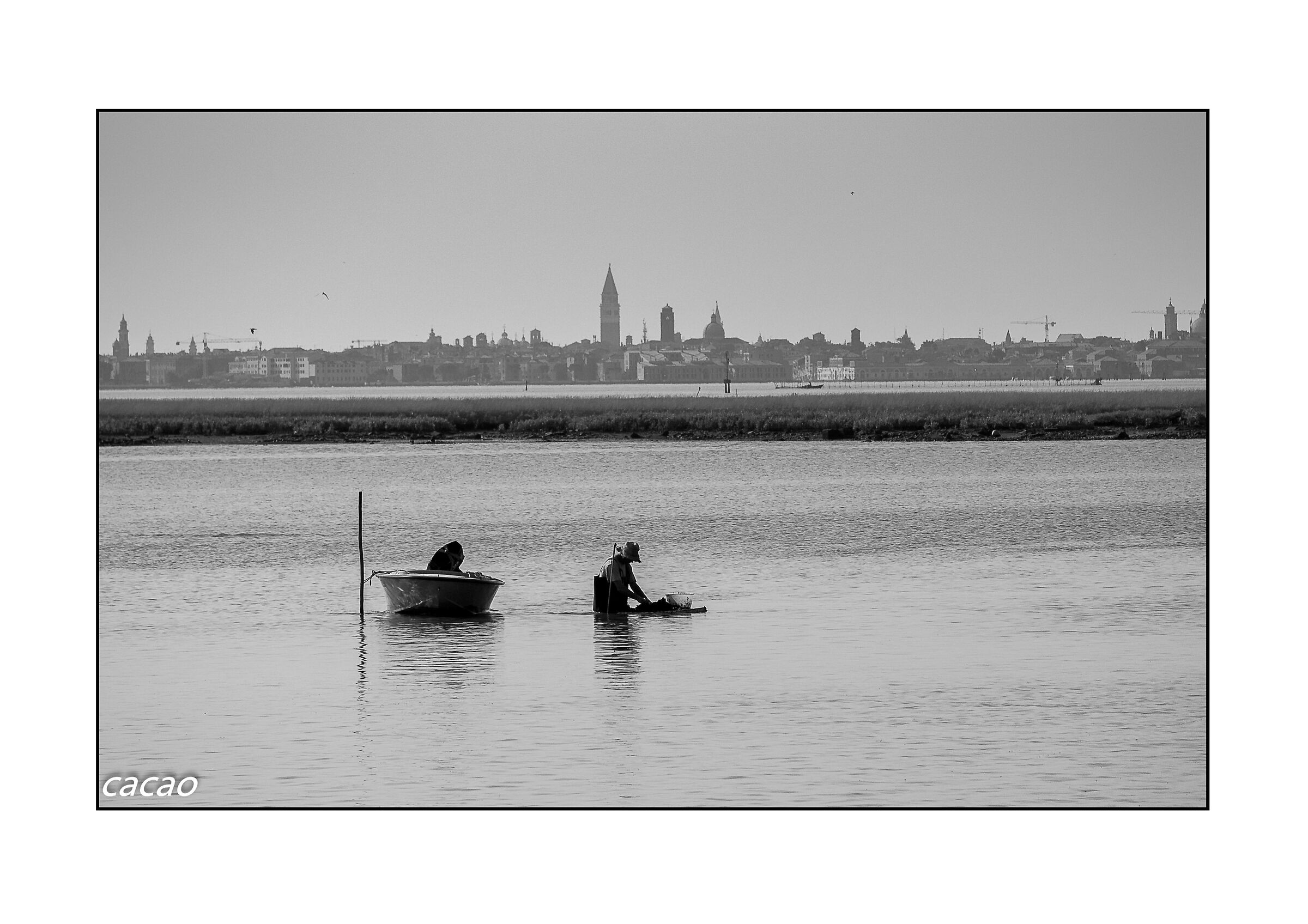 Views in the lagoon in Venice...