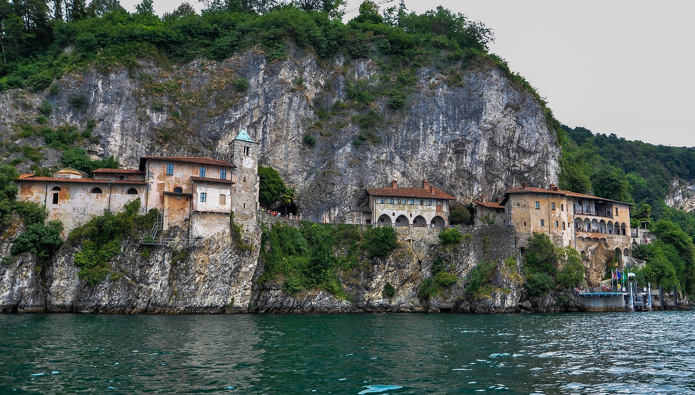 St. Catherine of the stone as seen from the lake...