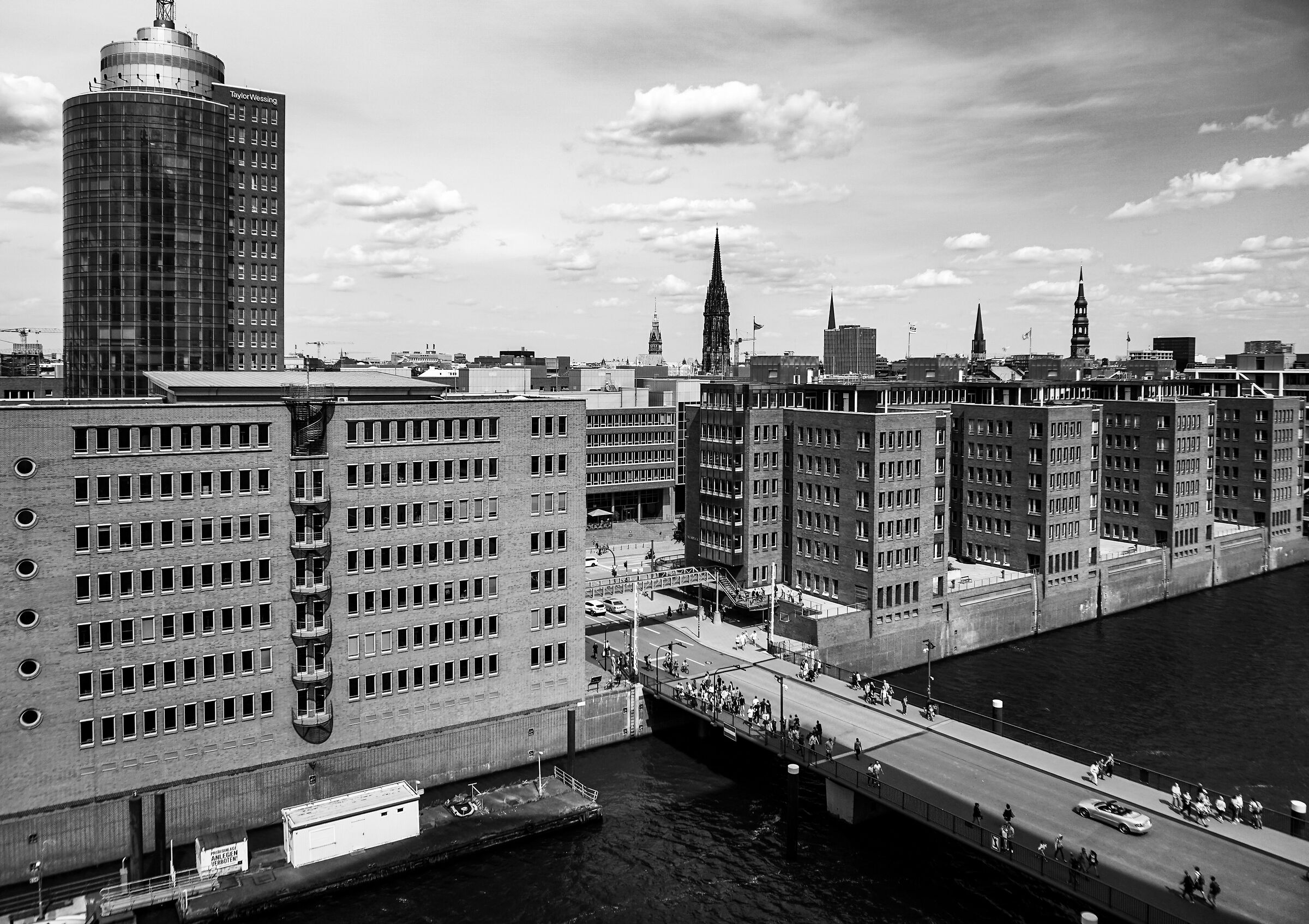 Hamburg as seen from Elbphilharmonie...