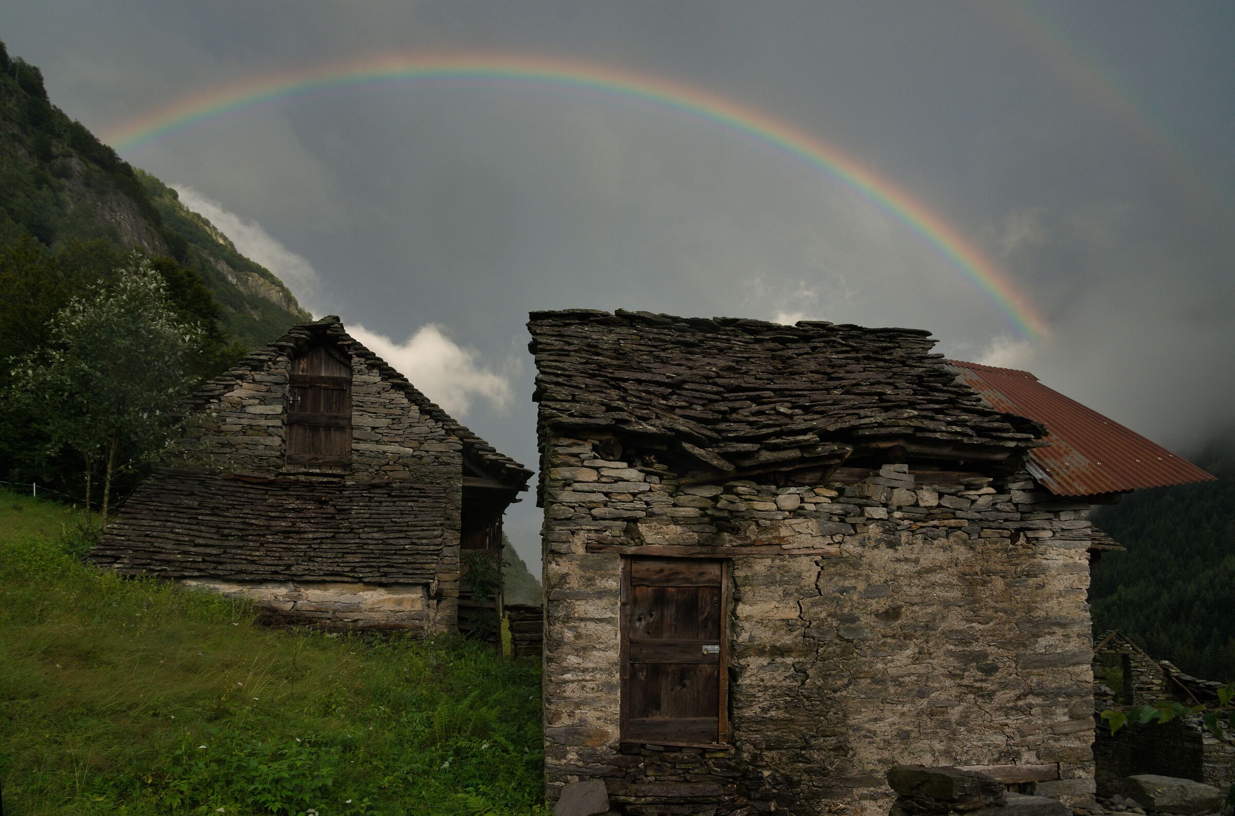 Evening Rainbow (Onsernone Valley)...