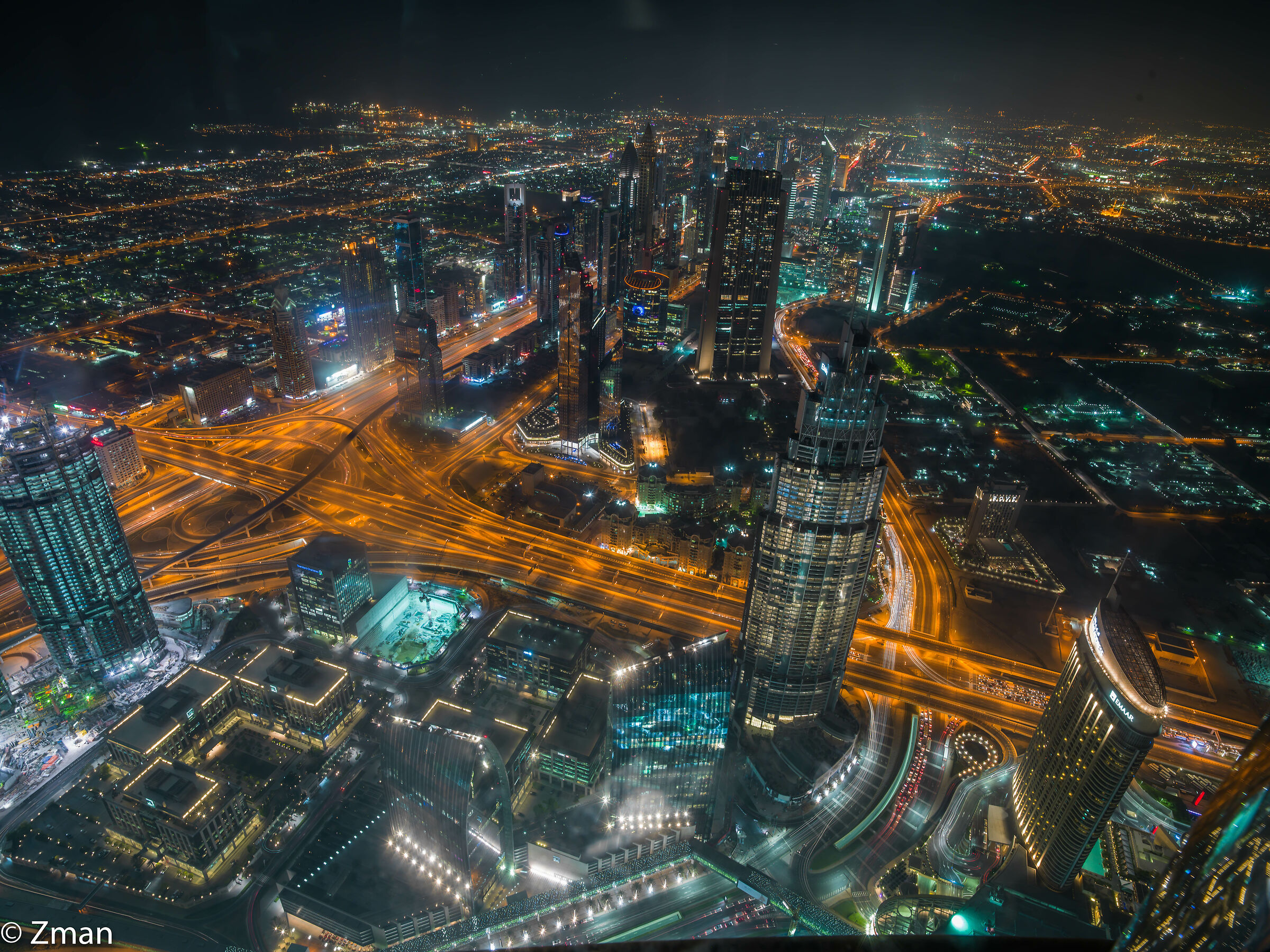 Dubai Lights from Burj Khalifa...