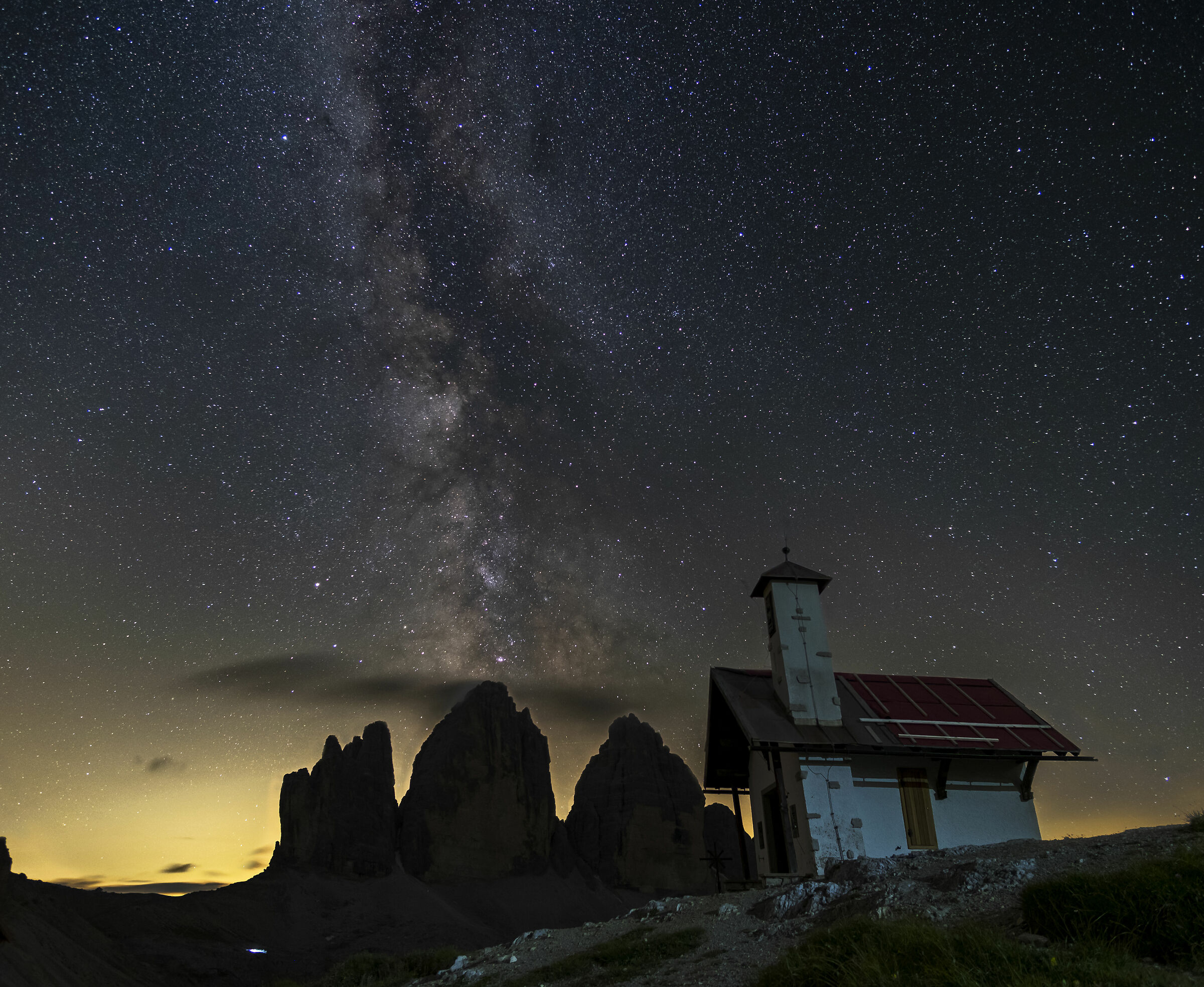 The church under the stars...