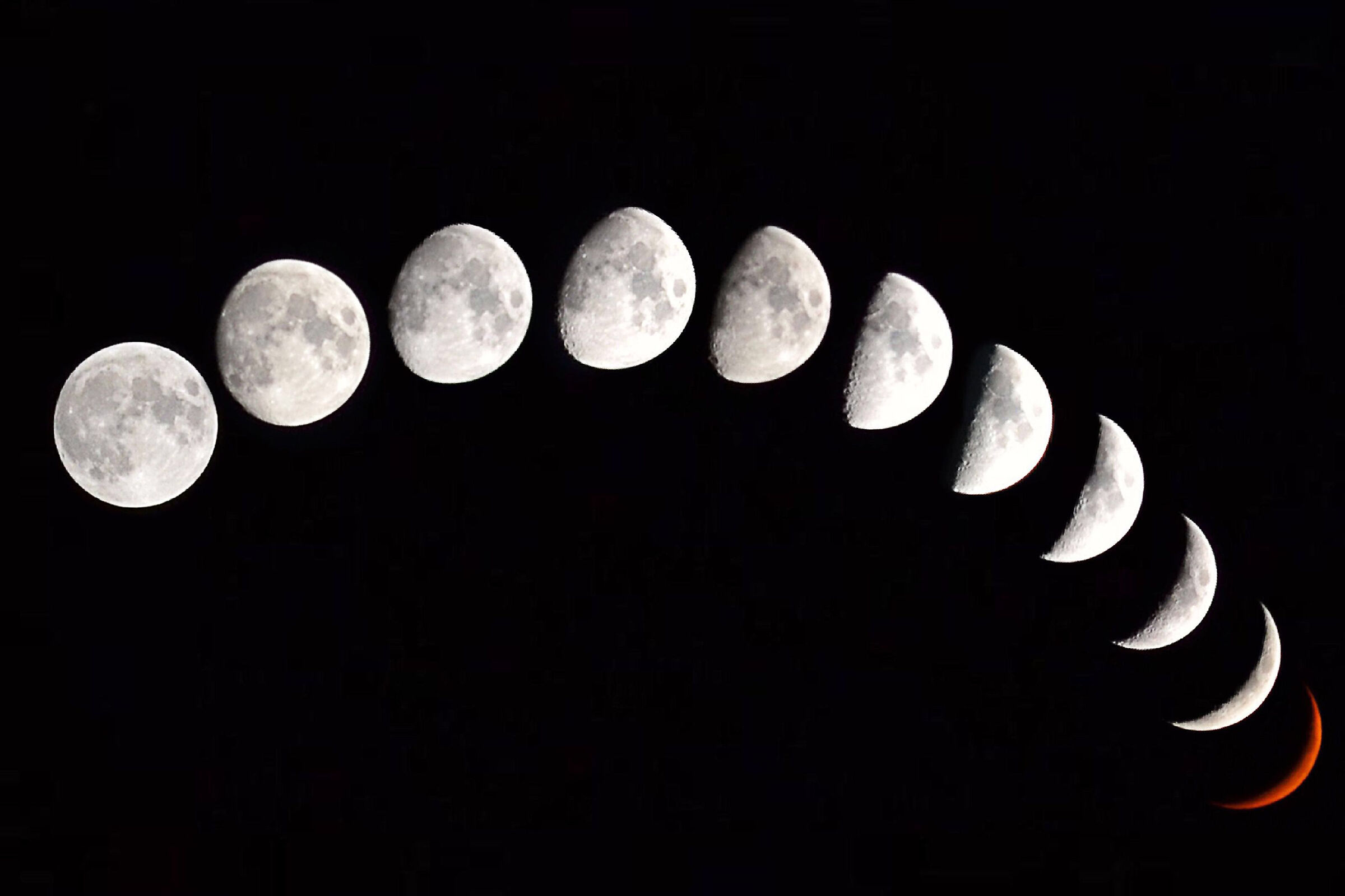 The many faces of the moon...