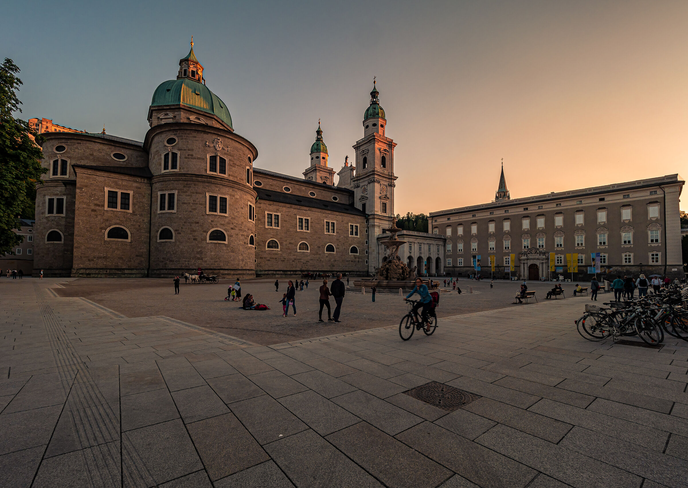 The Main Square in Salzburg...