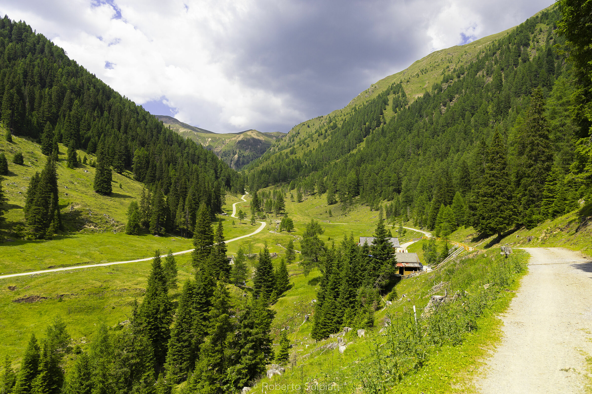 on the path to the St. Sylvester's Malga...