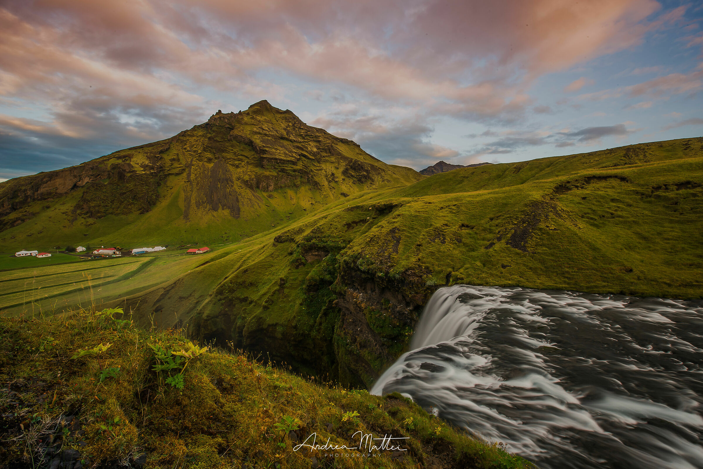 Sk'gafoss right after the storm...