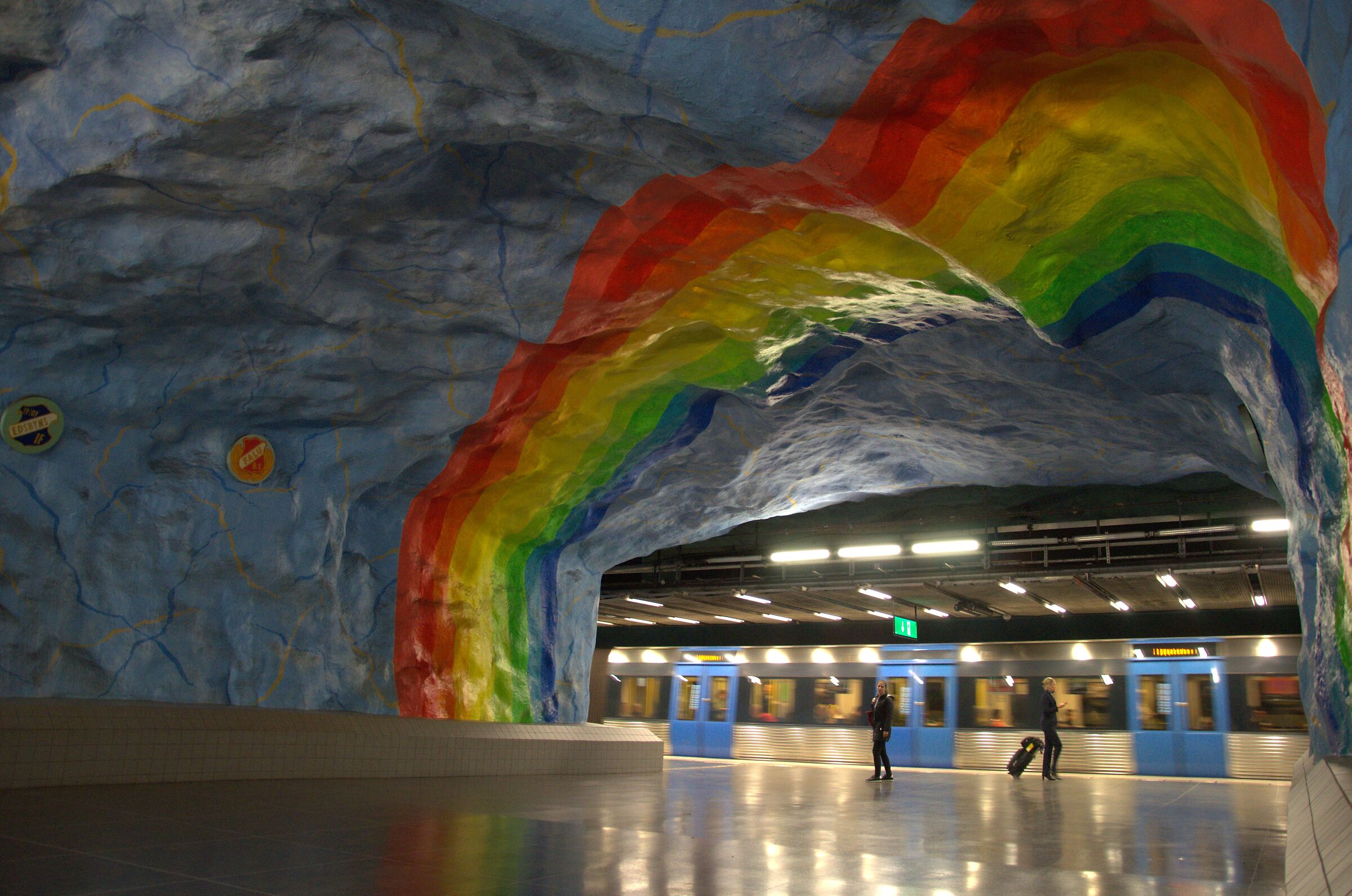 stockholm metro stop ...