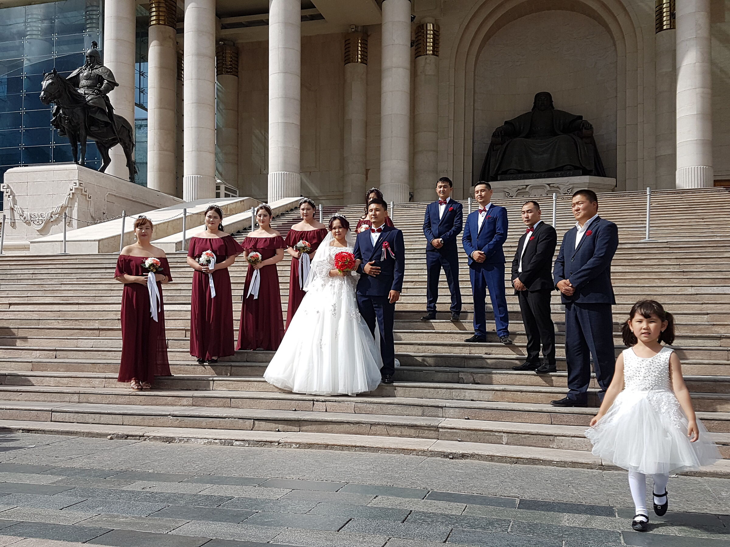 Wedding in Genghis Khan Square...