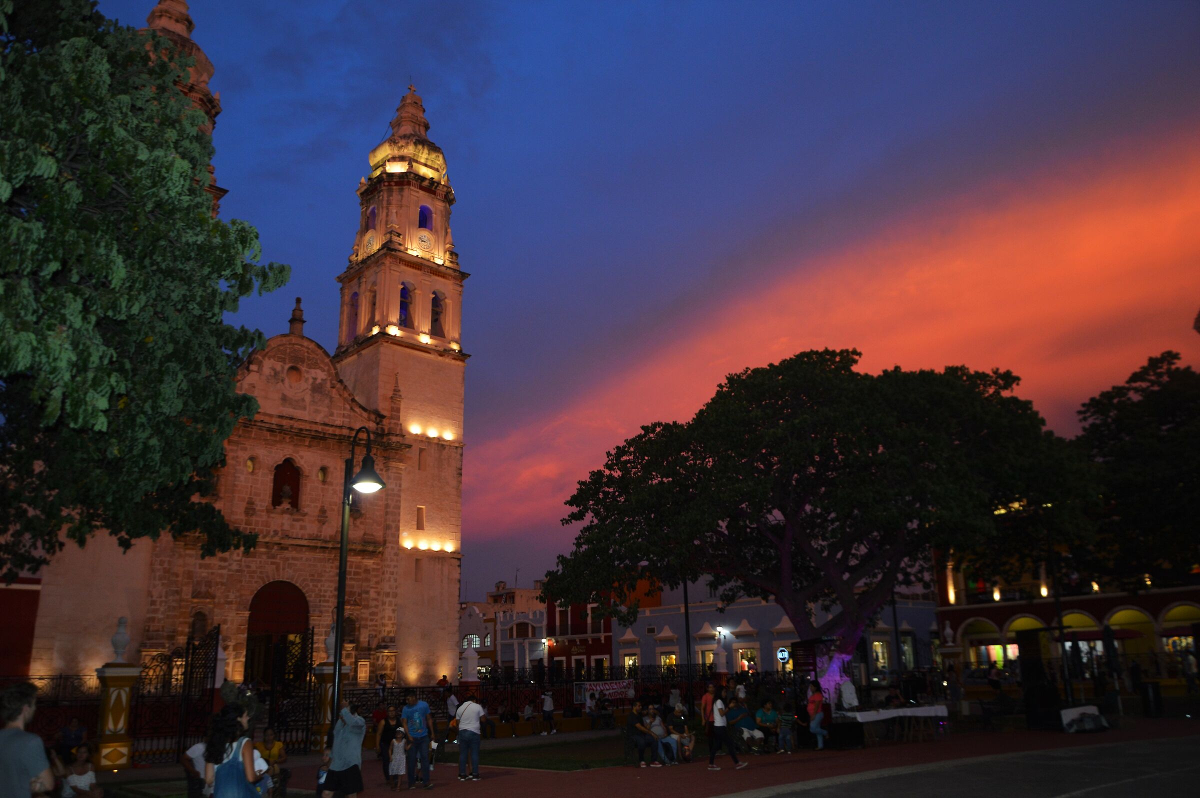 Tramonto magico a Campeche...