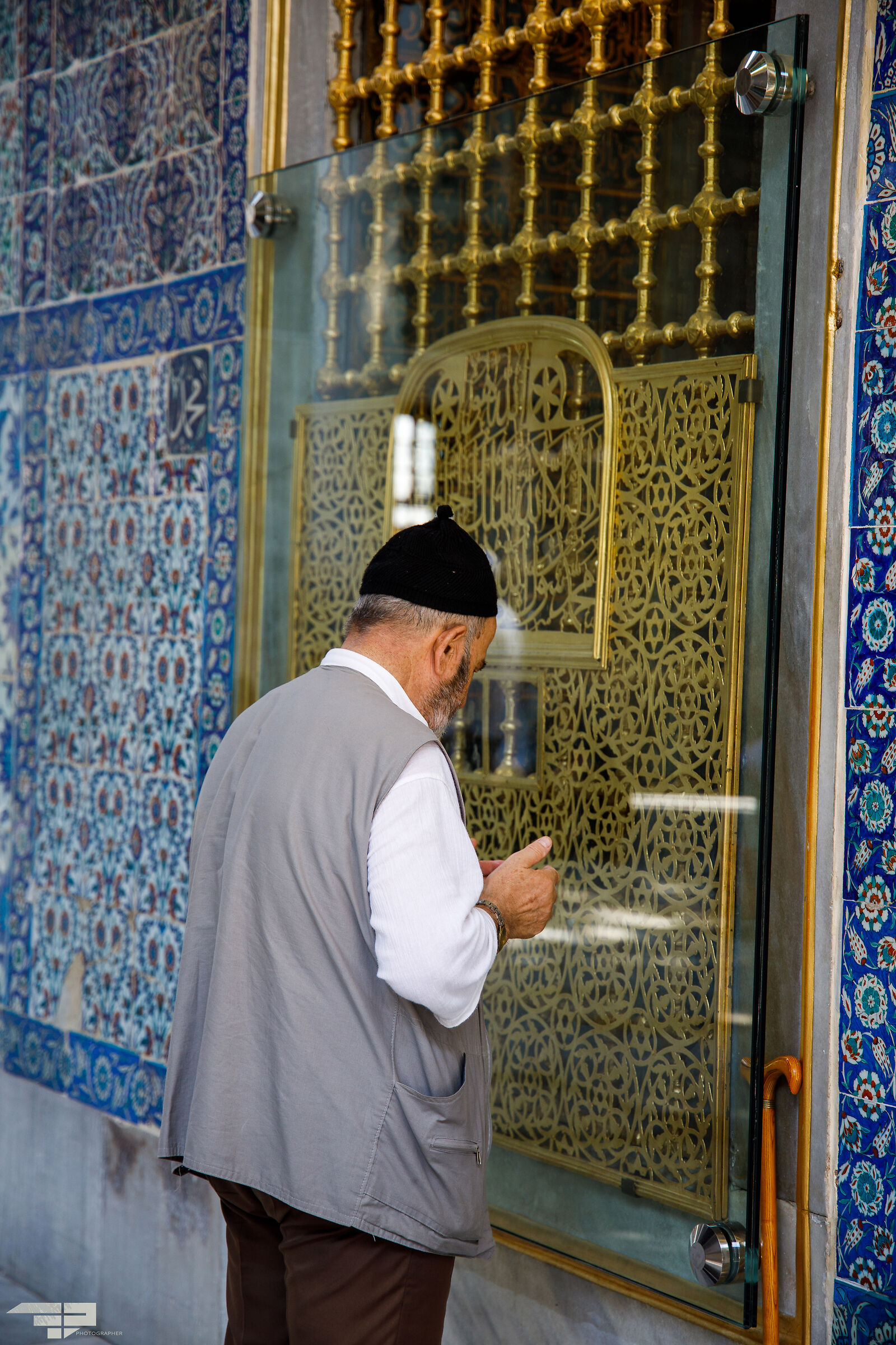 Turkish man in prayer...