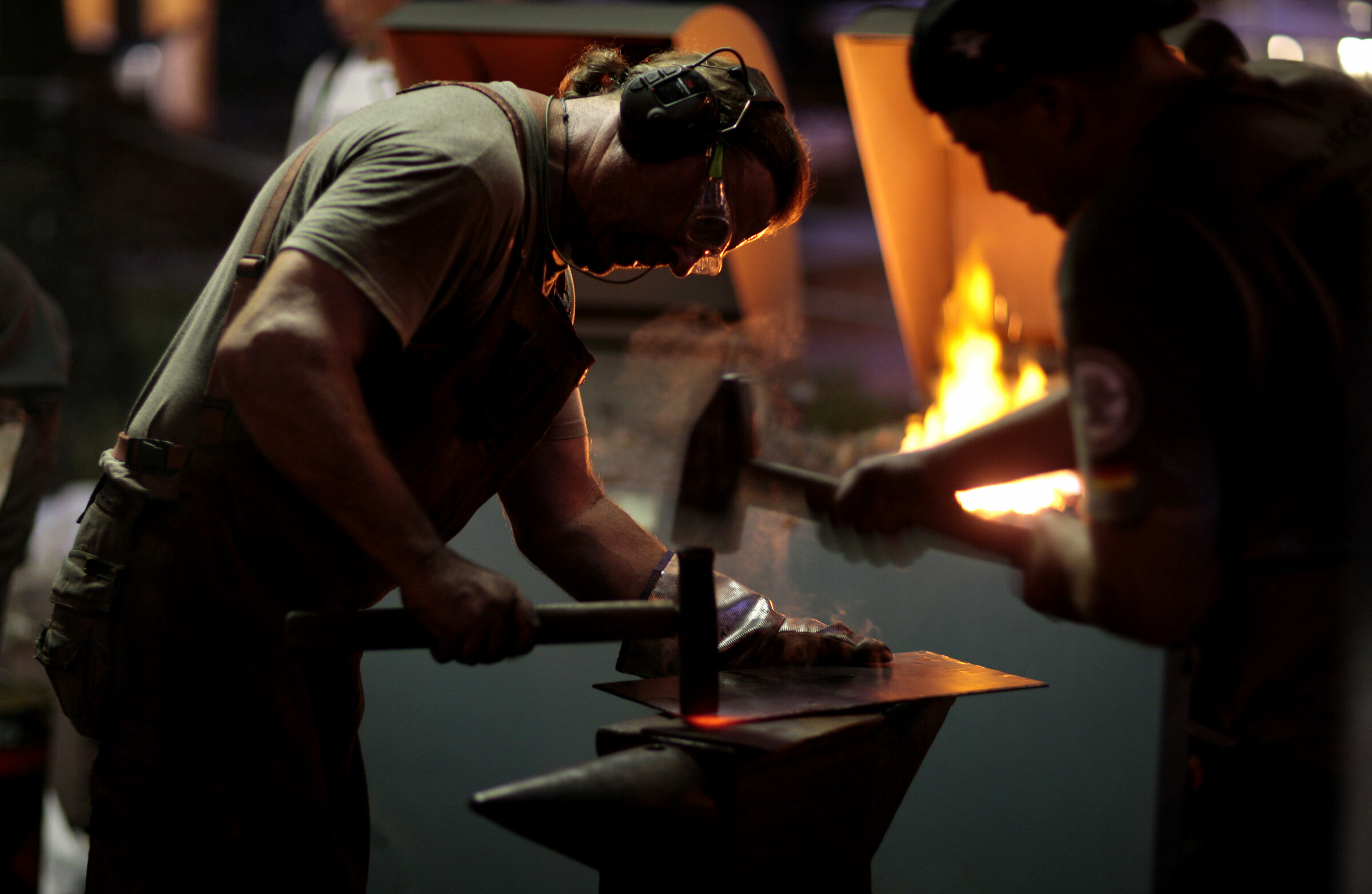 Biennale blacksmithing art...