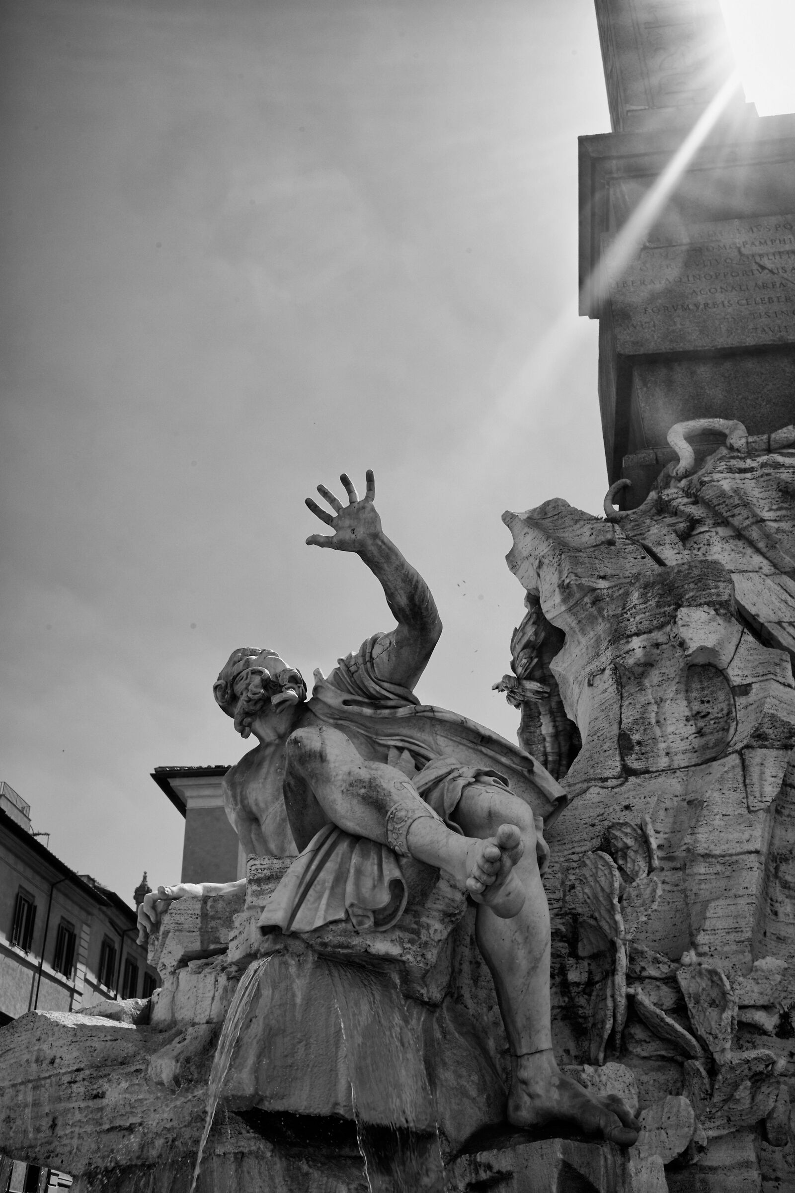 Particolare della Fontana dei Quattro Fiumi - Piazza Na...